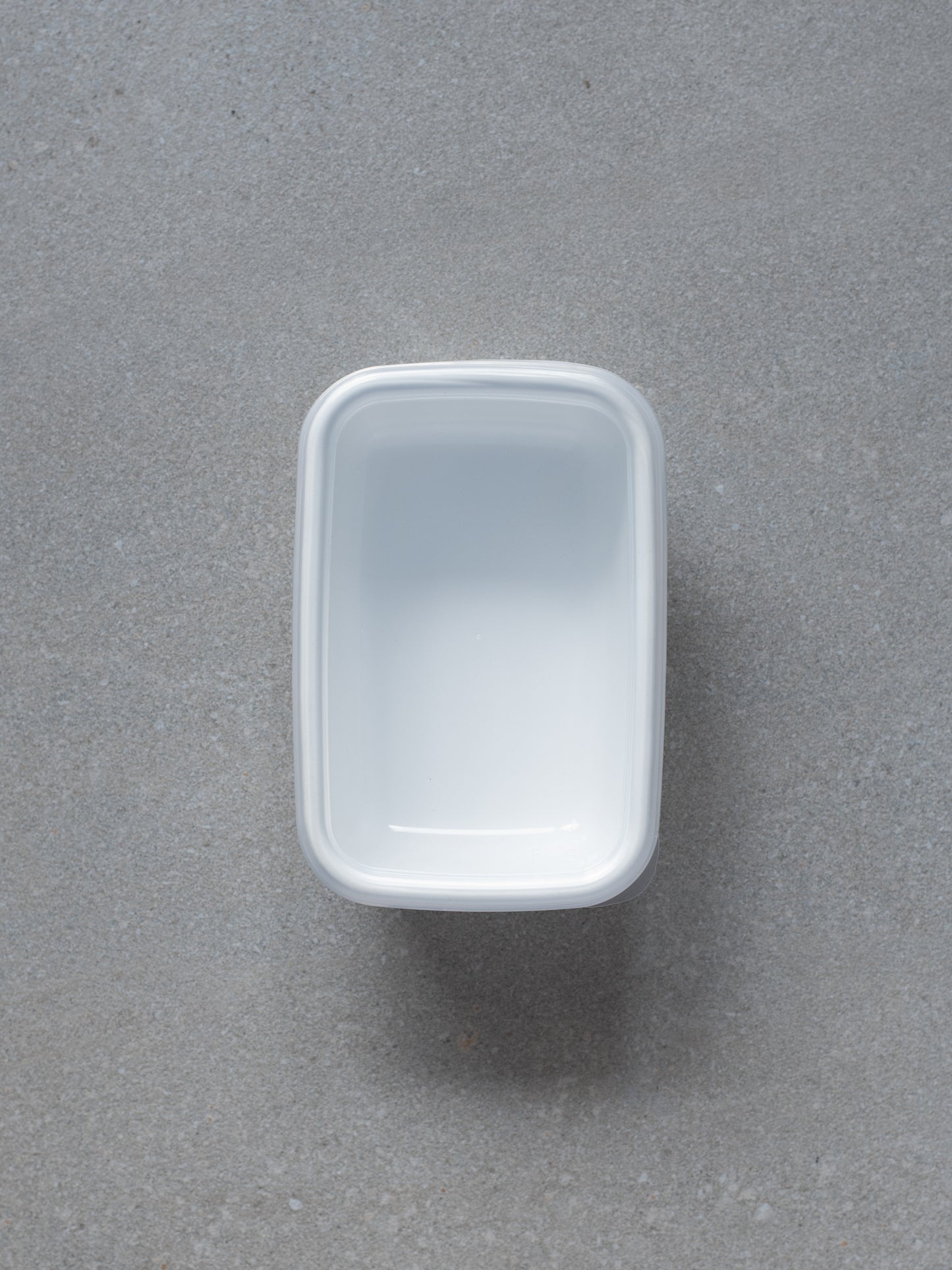 White Enamel Container – Deep Rectangle