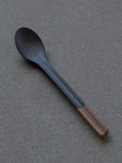Ceramic Spoon - Black Rust