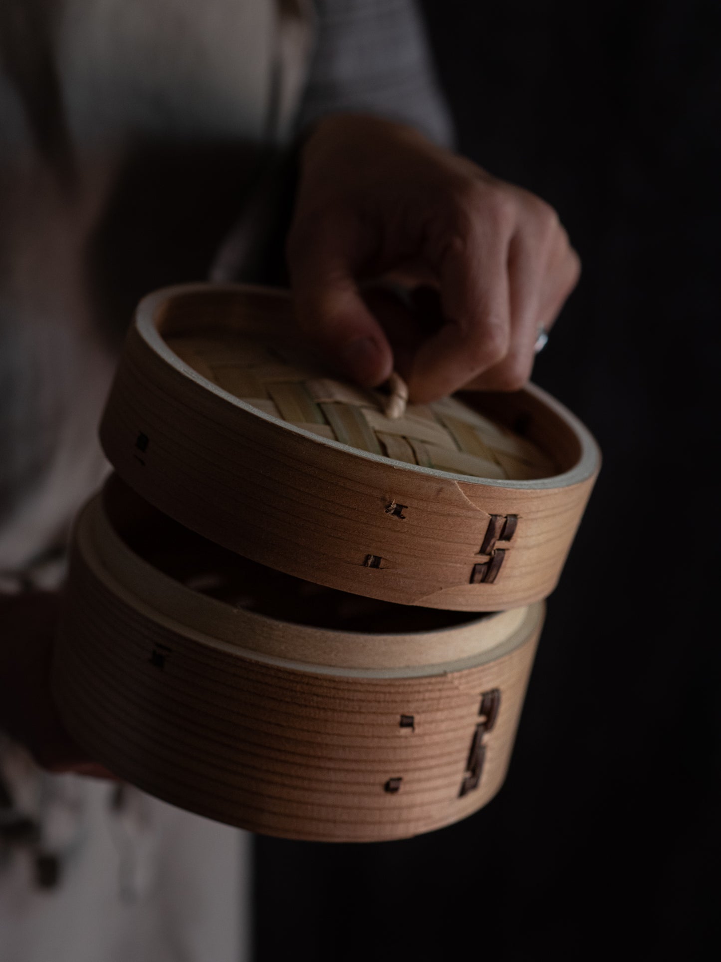 Cedar & Bamboo Steamer Basket