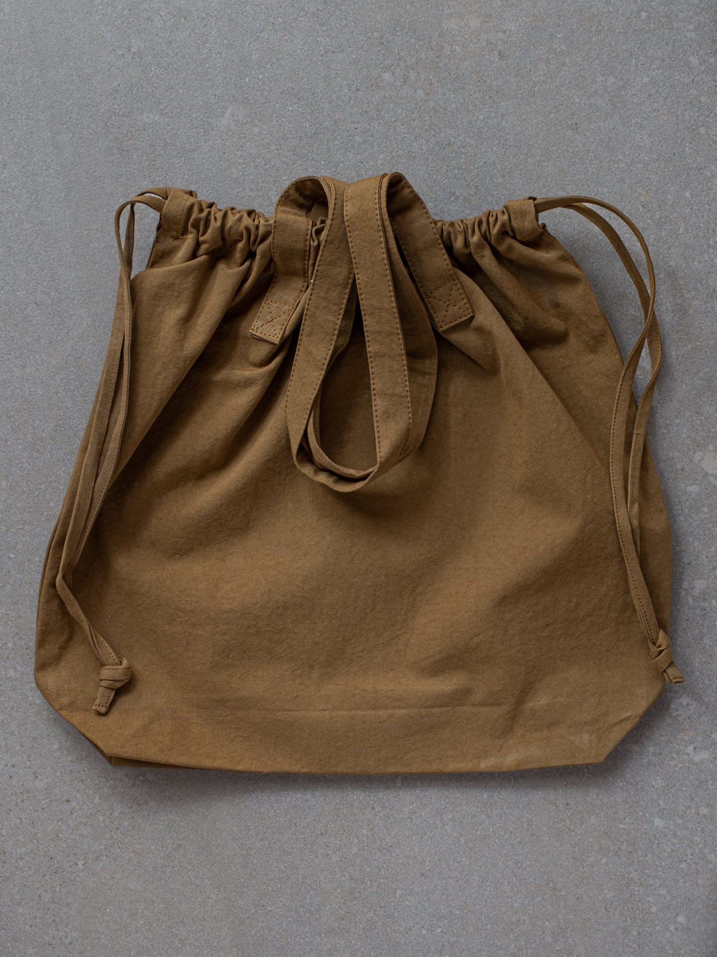 Drawstring Tote Bag - Ochre