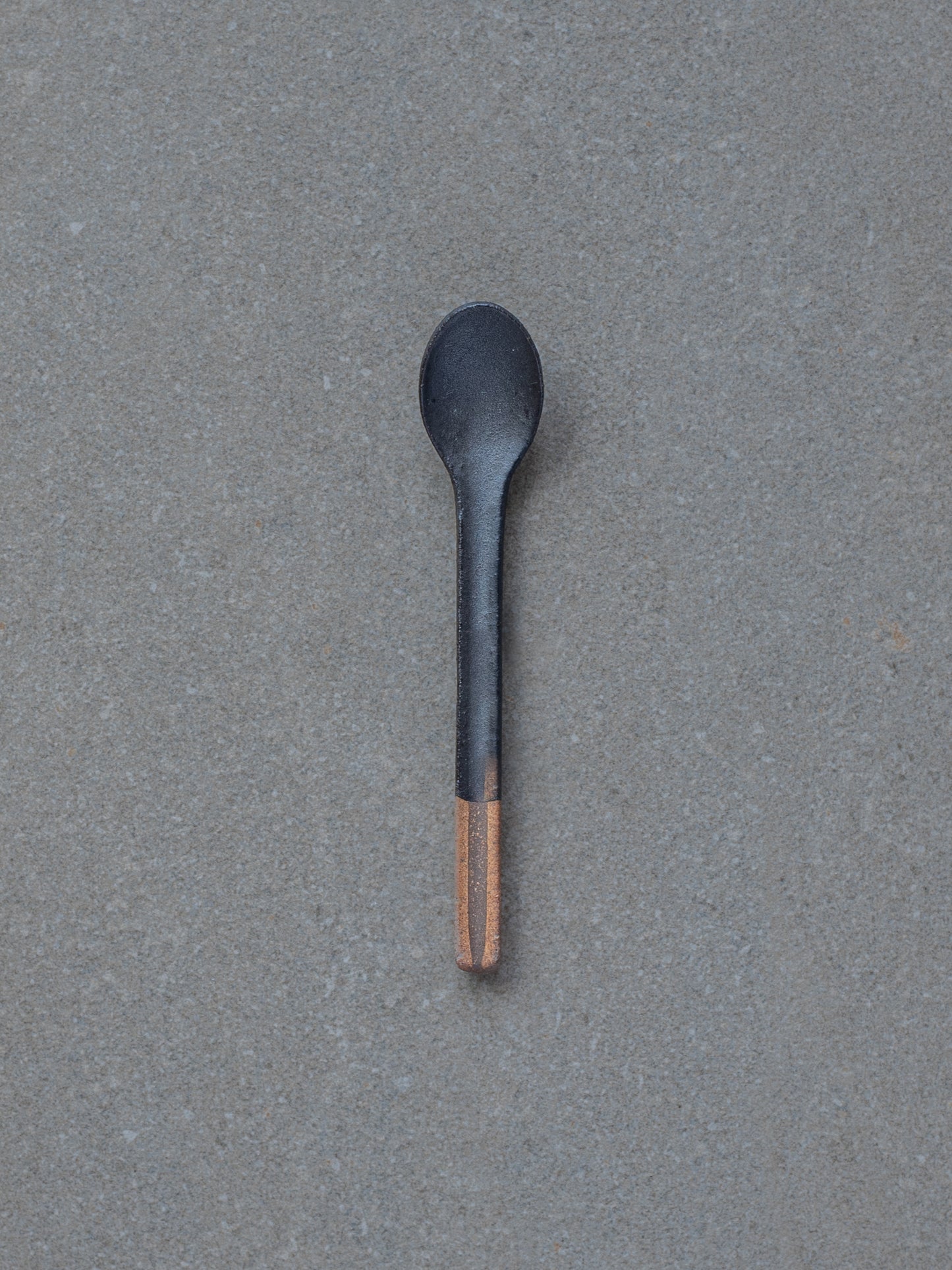 Ceramic Spoon - Black Rust