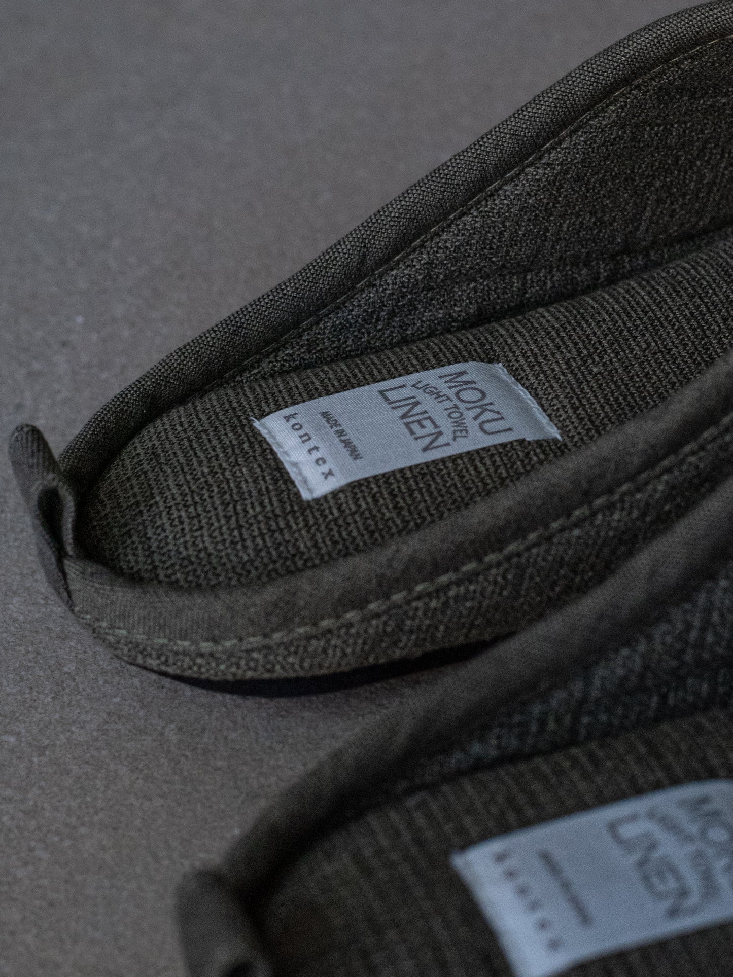 Moku Linen Room Slippers - Khaki