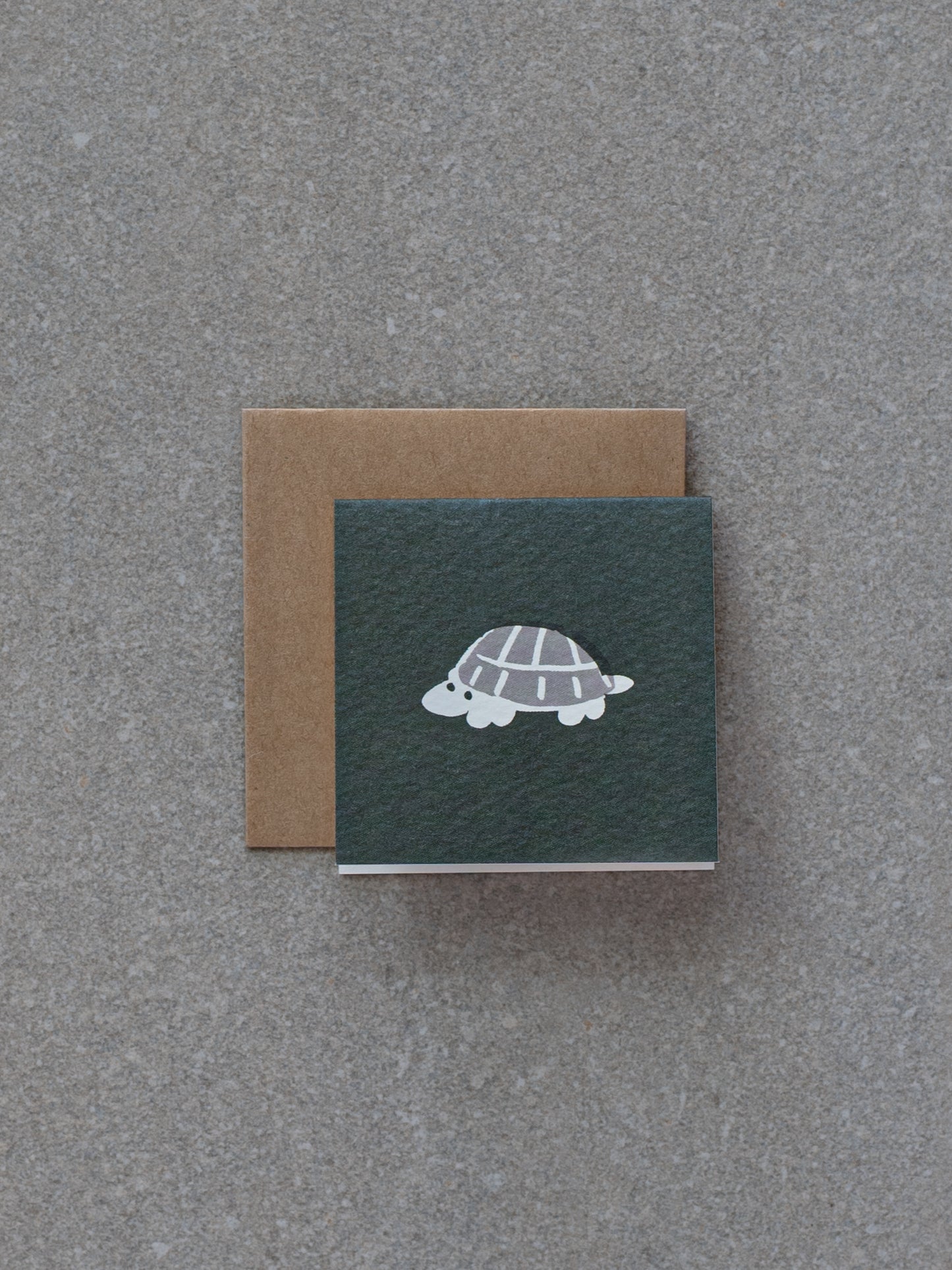 Mini Greeting Card - Crane & Turtle