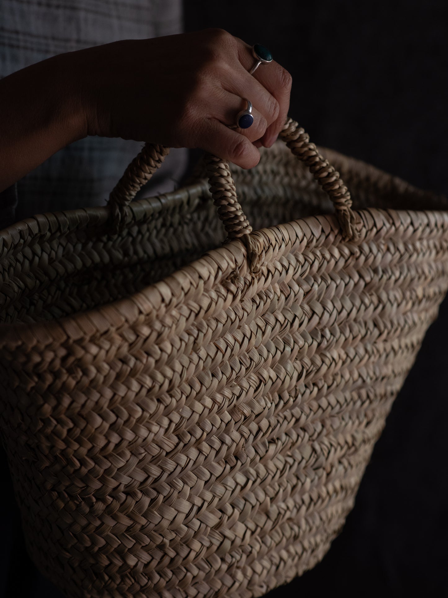 Handwoven Palm Leaves Basket