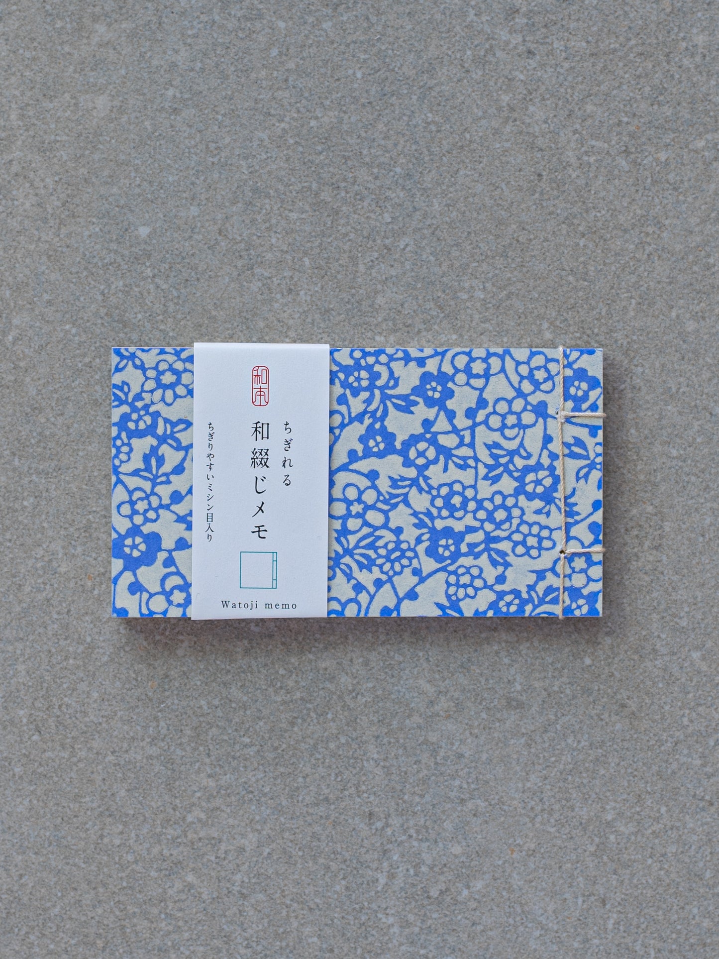 Yuzen Memo Pad - Blue Floral