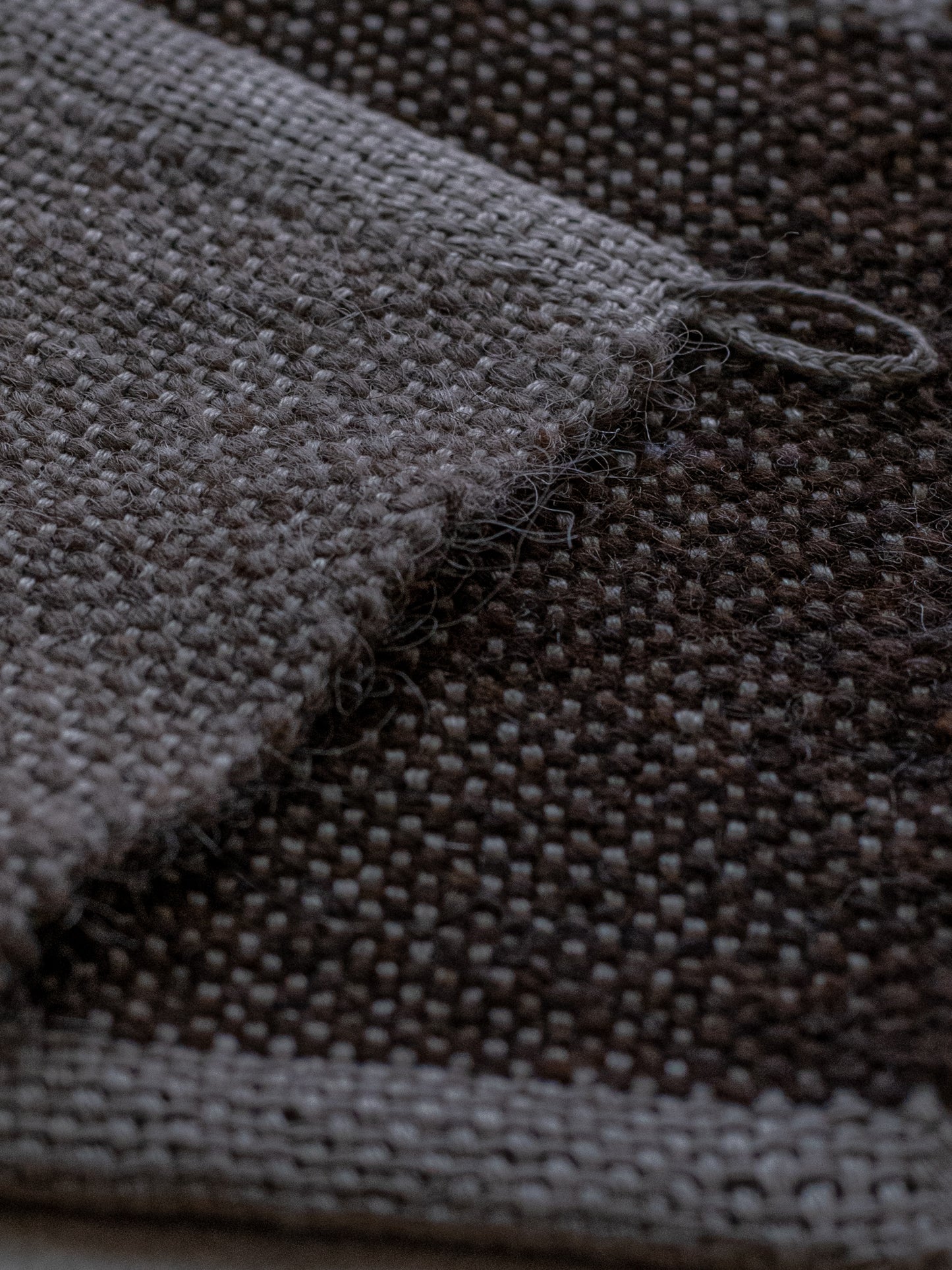 Handwoven Wool Mat - Natural