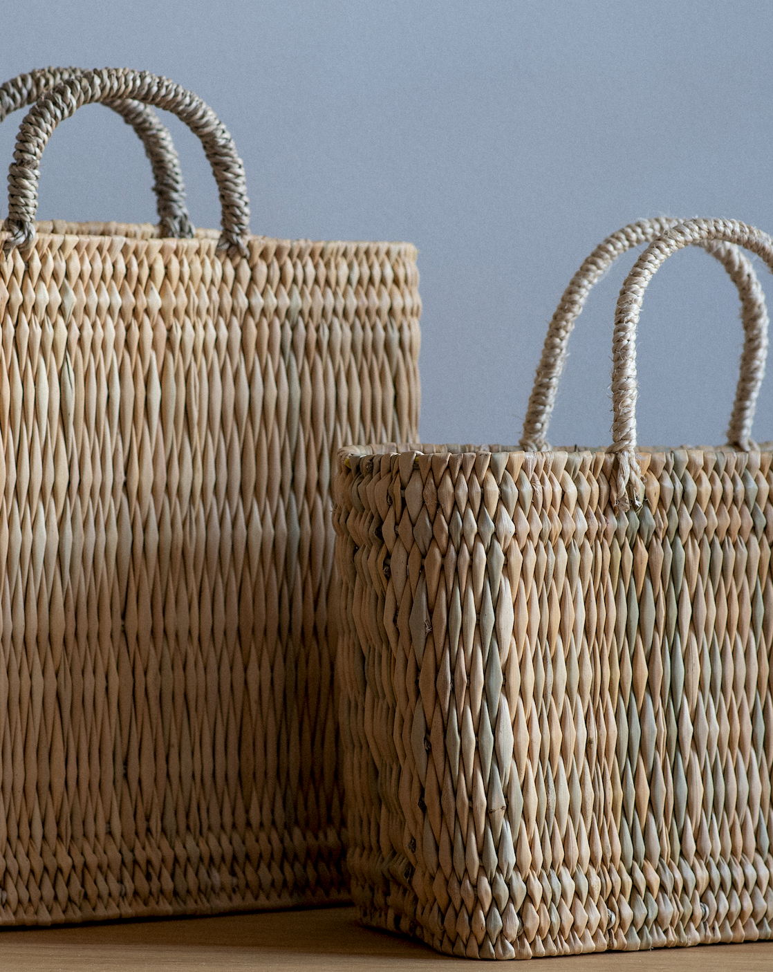 Handwoven Straw Basket - Medium