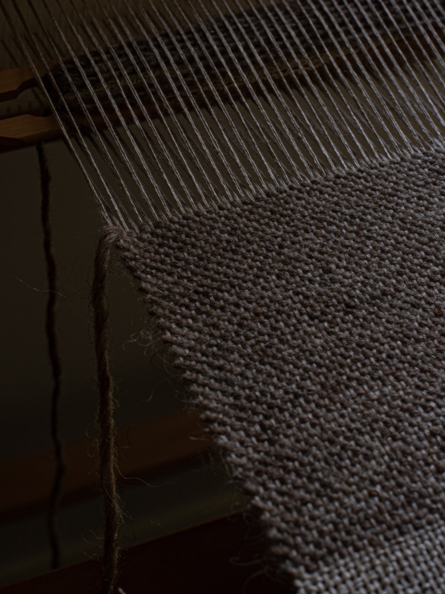 Handwoven Wool Mat - Natural