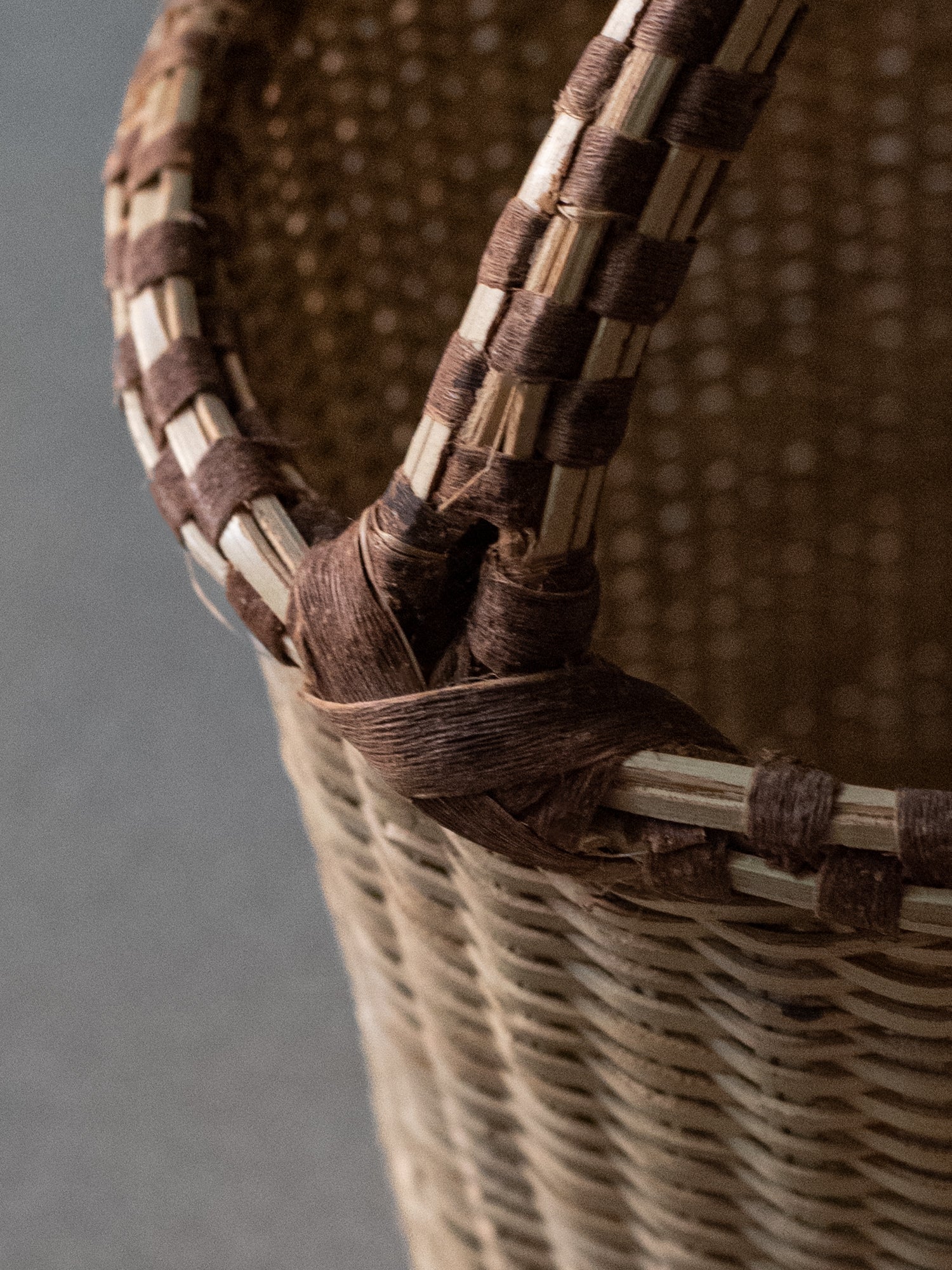 Handwoven Acholi Basket with Handle