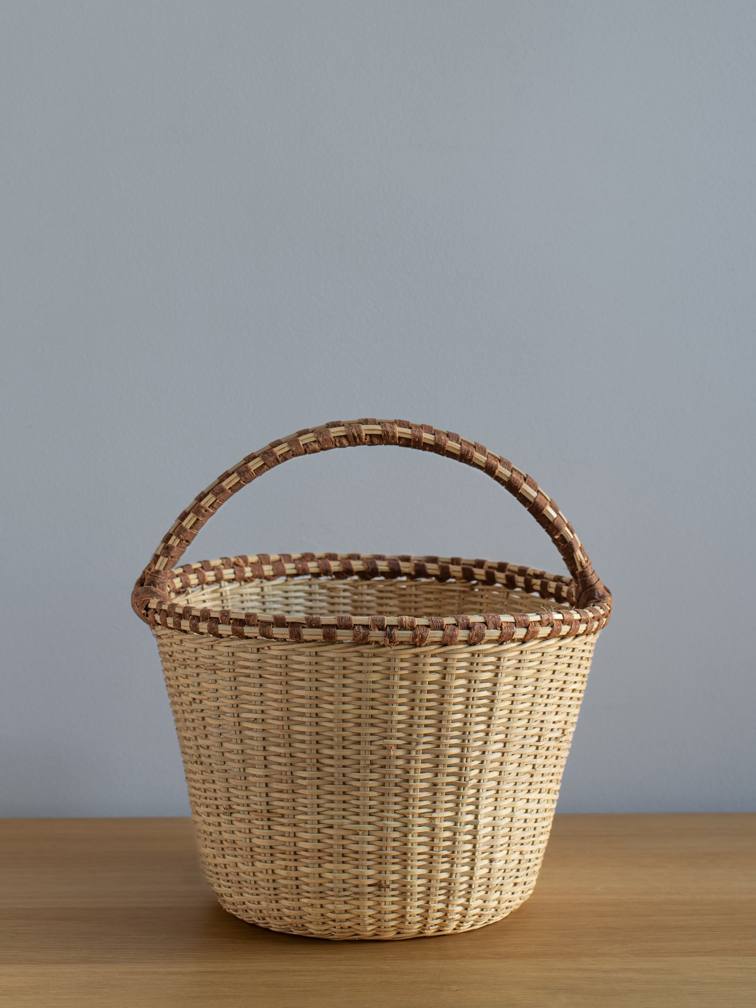 Handwoven Acholi Basket with Handle