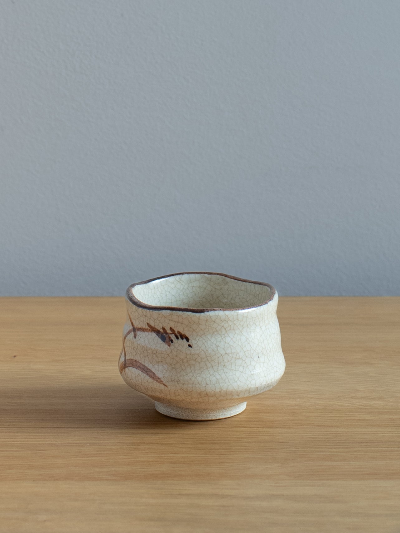 Crackle Brushed Sake Cup
