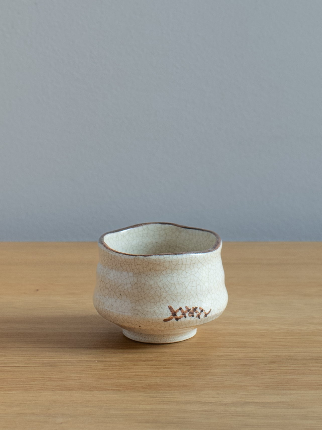 Crackle Brushed Sake Cup