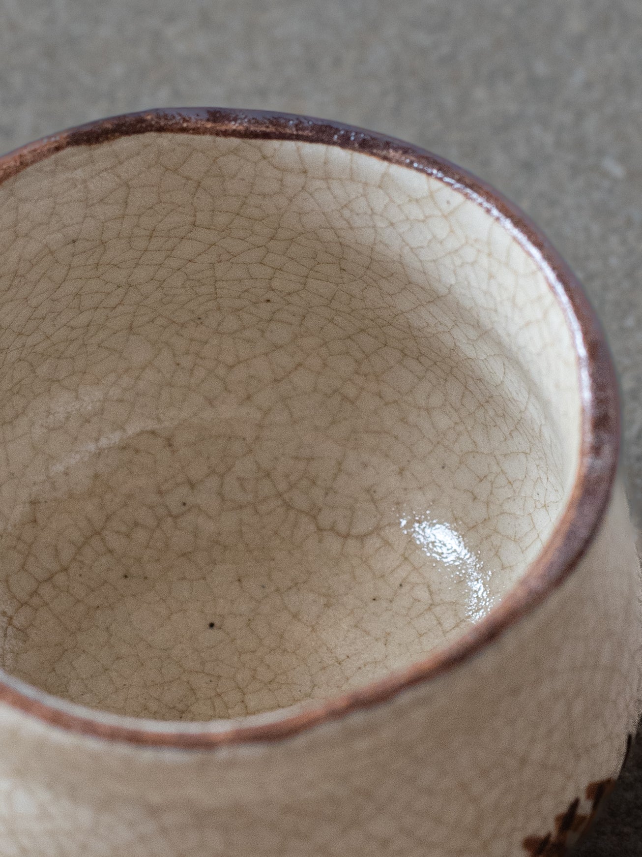 Crackle Brushed Sake Cup