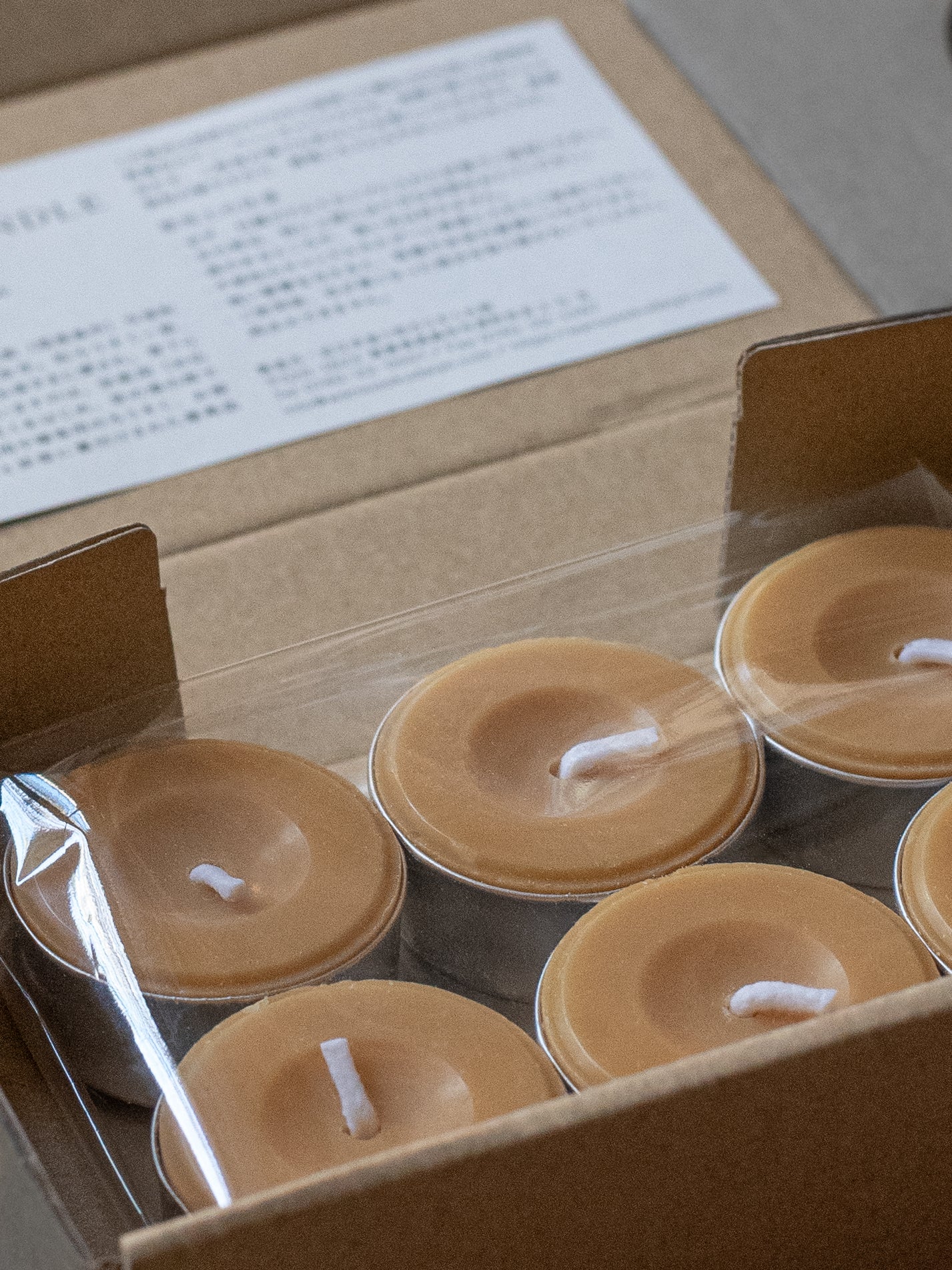 Rice Bran Tealight Candles (Set of 6)