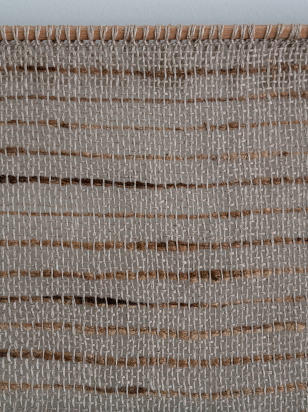 Wall Hanging - Linen Tussar Silk Stripes