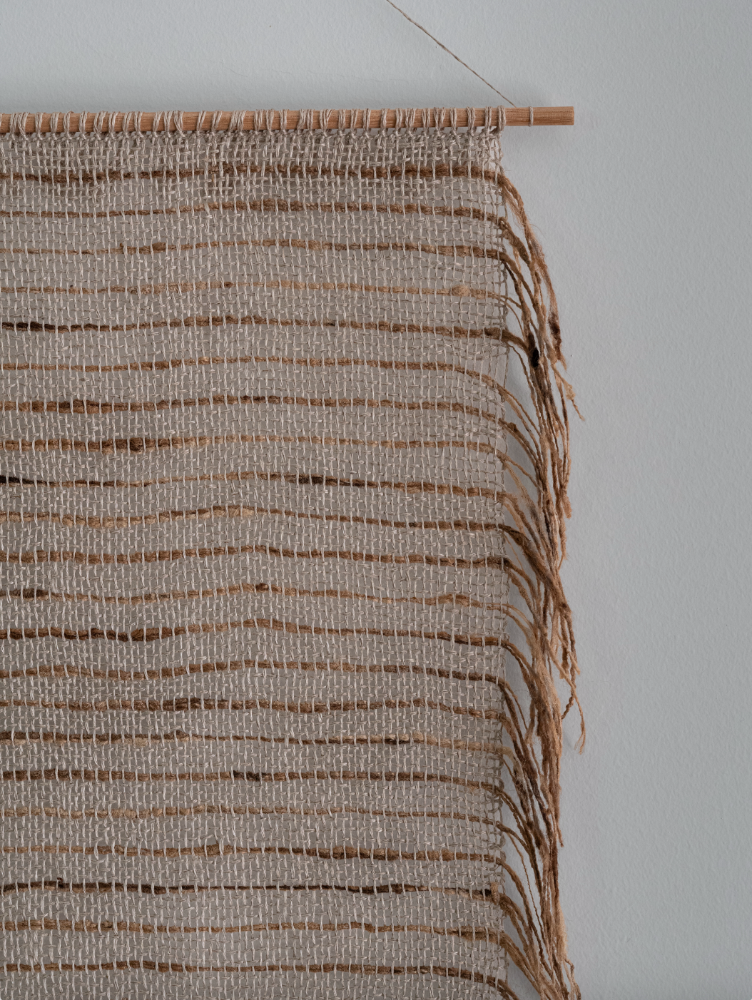 Wall Hanging - Linen Tussar Silk Stripes