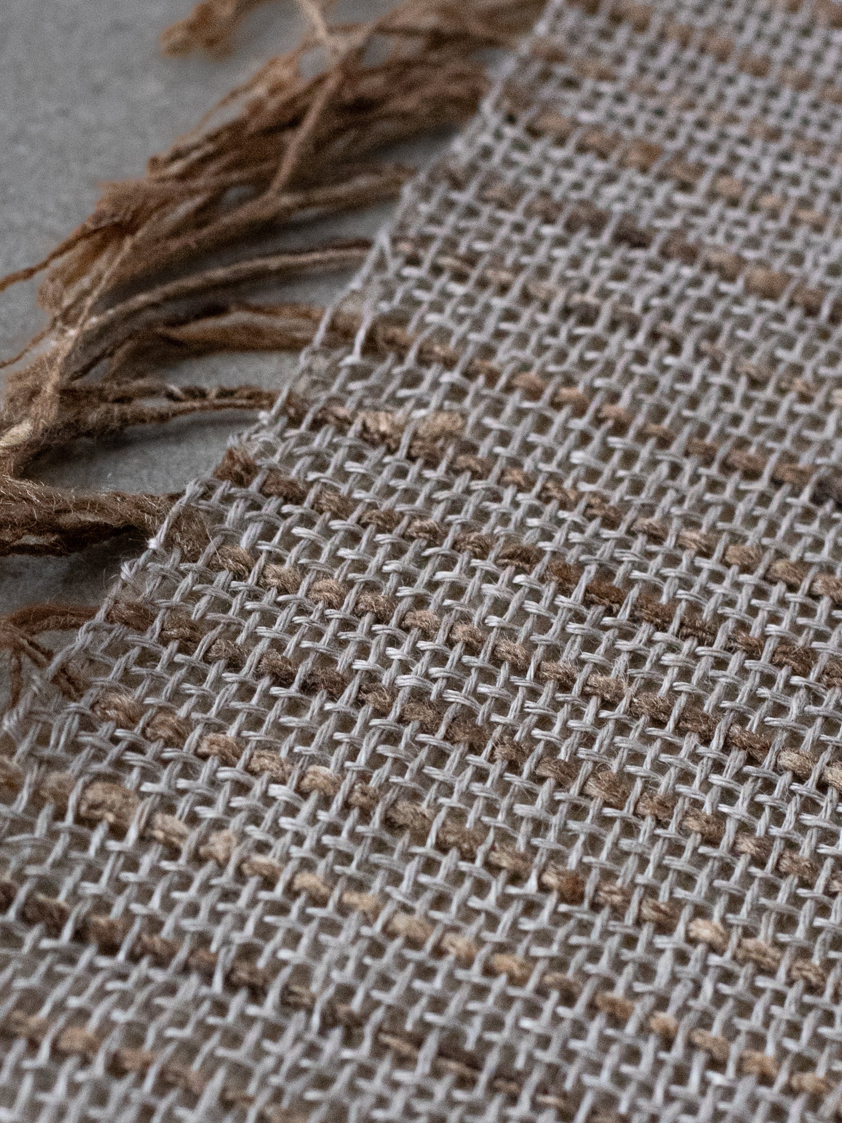 Wall Hanging - Linen Tussar Silk Stripes