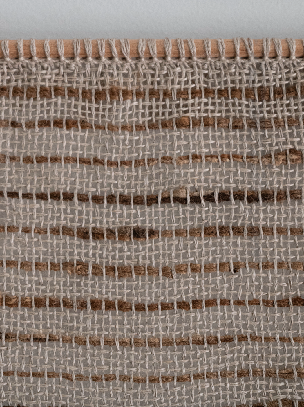Wall Hanging - Linen Tussar Silk Stripes II
