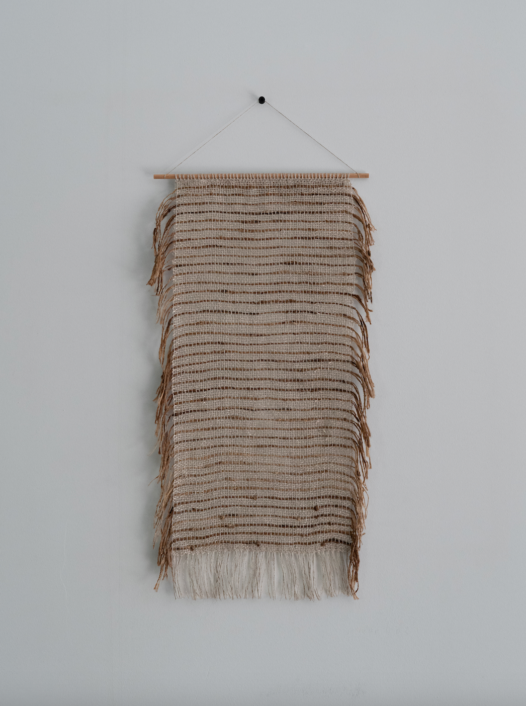 Wall Hanging - Linen Tussar Silk Stripes II