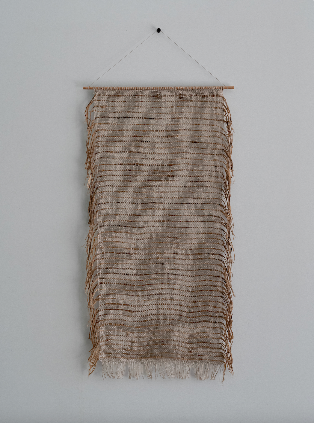 Wall Hanging - Linen Tussar Silk Stripes