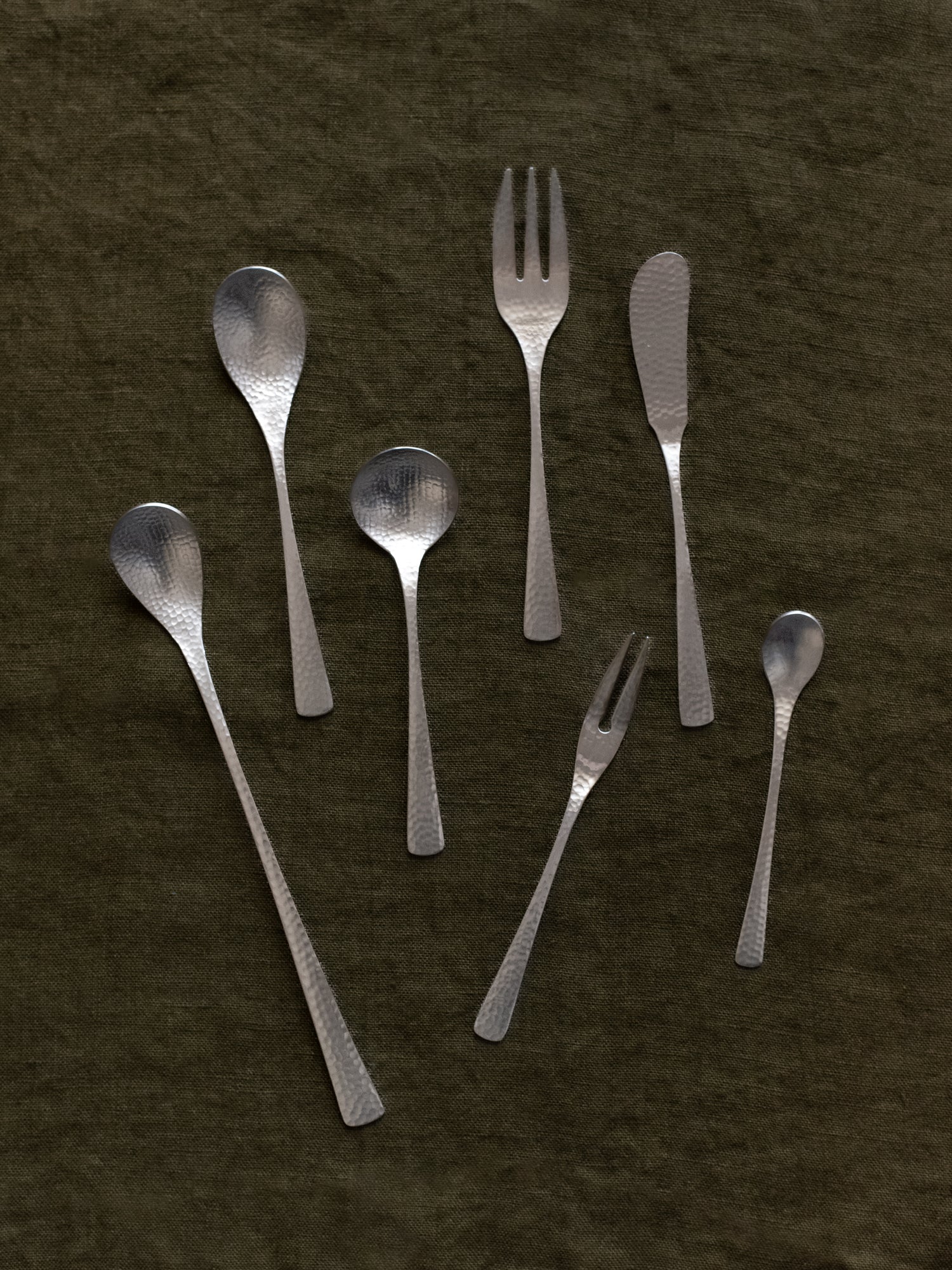 Nagomi Hammered Cutlery - Hime Fork