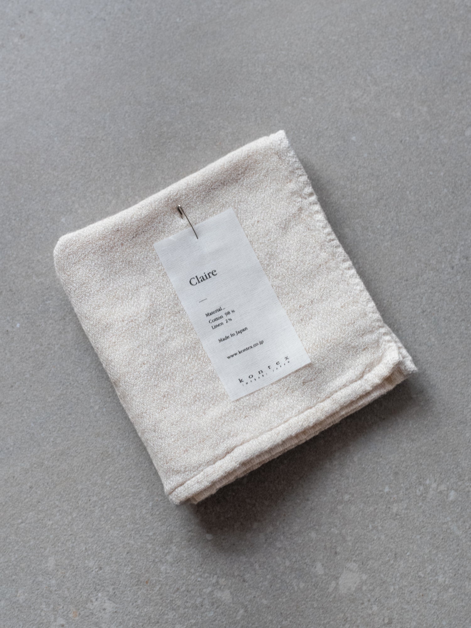 Claire Face Towel - Almond