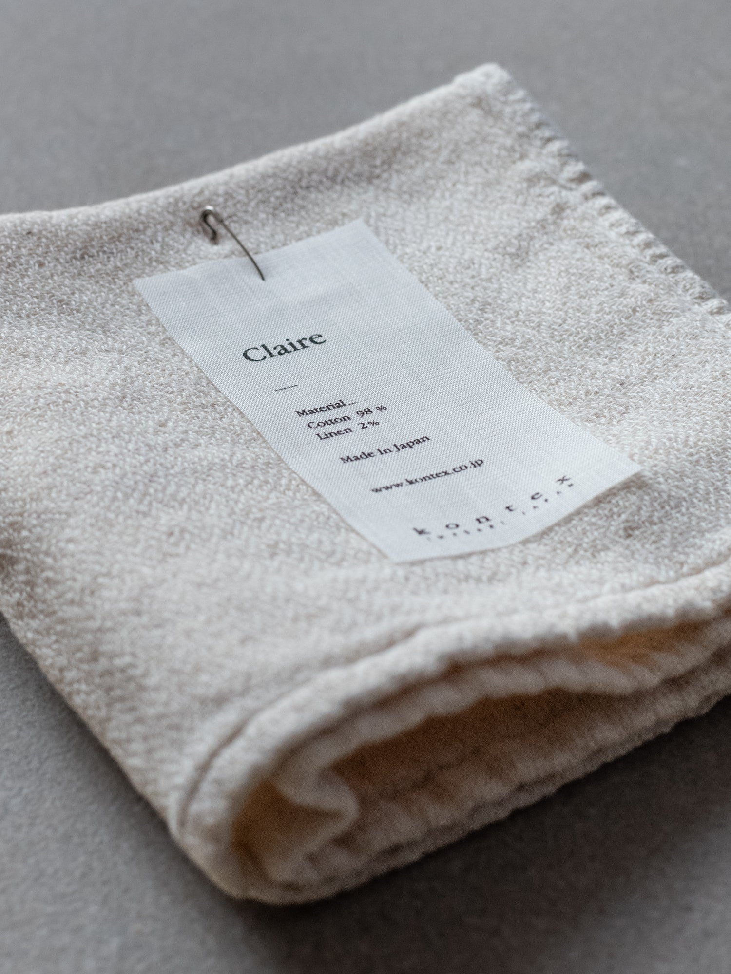 Claire Face Towel - Almond