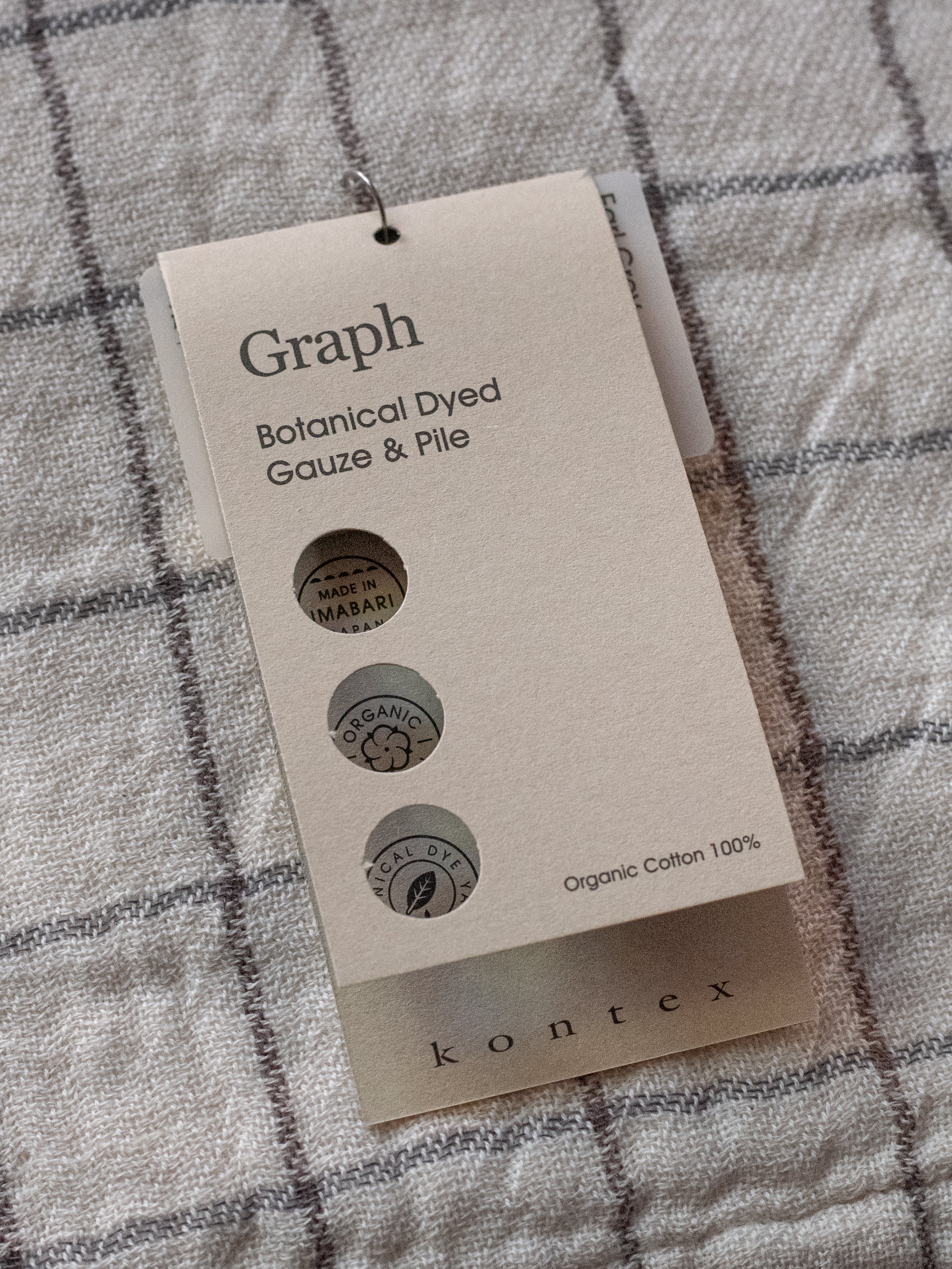 Graph Hand Towel - Earl Grey