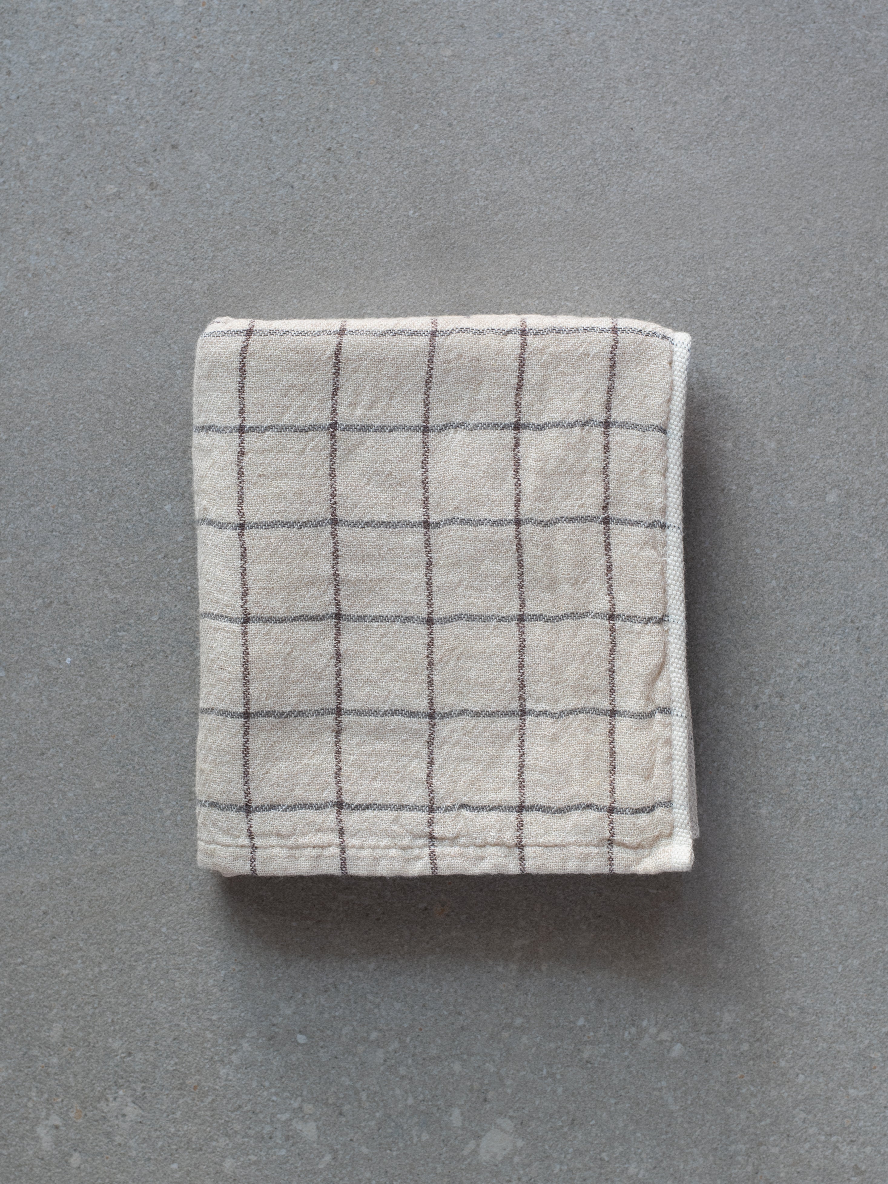 Graph Hand Towel - Earl Grey