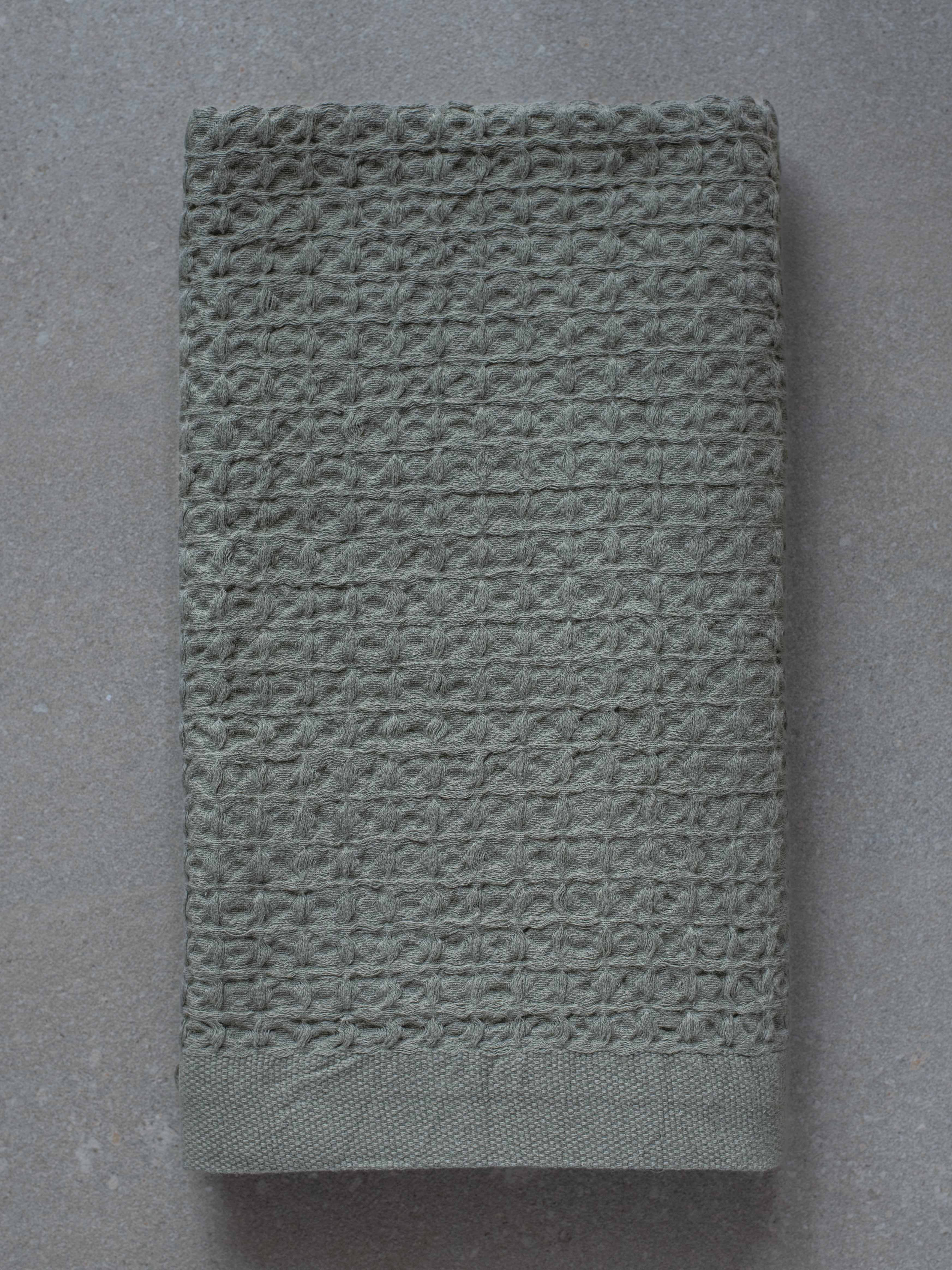 Heather Waffle Bath Towel X-Large - Khaki