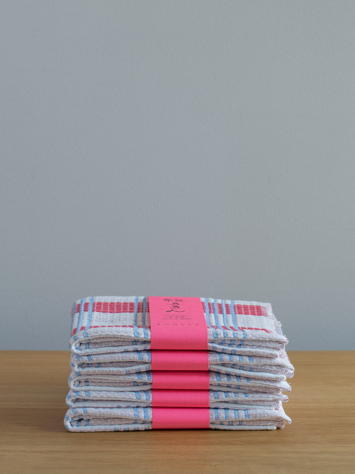 Mon Fukin Kitchen Cloth - Red Blue Check