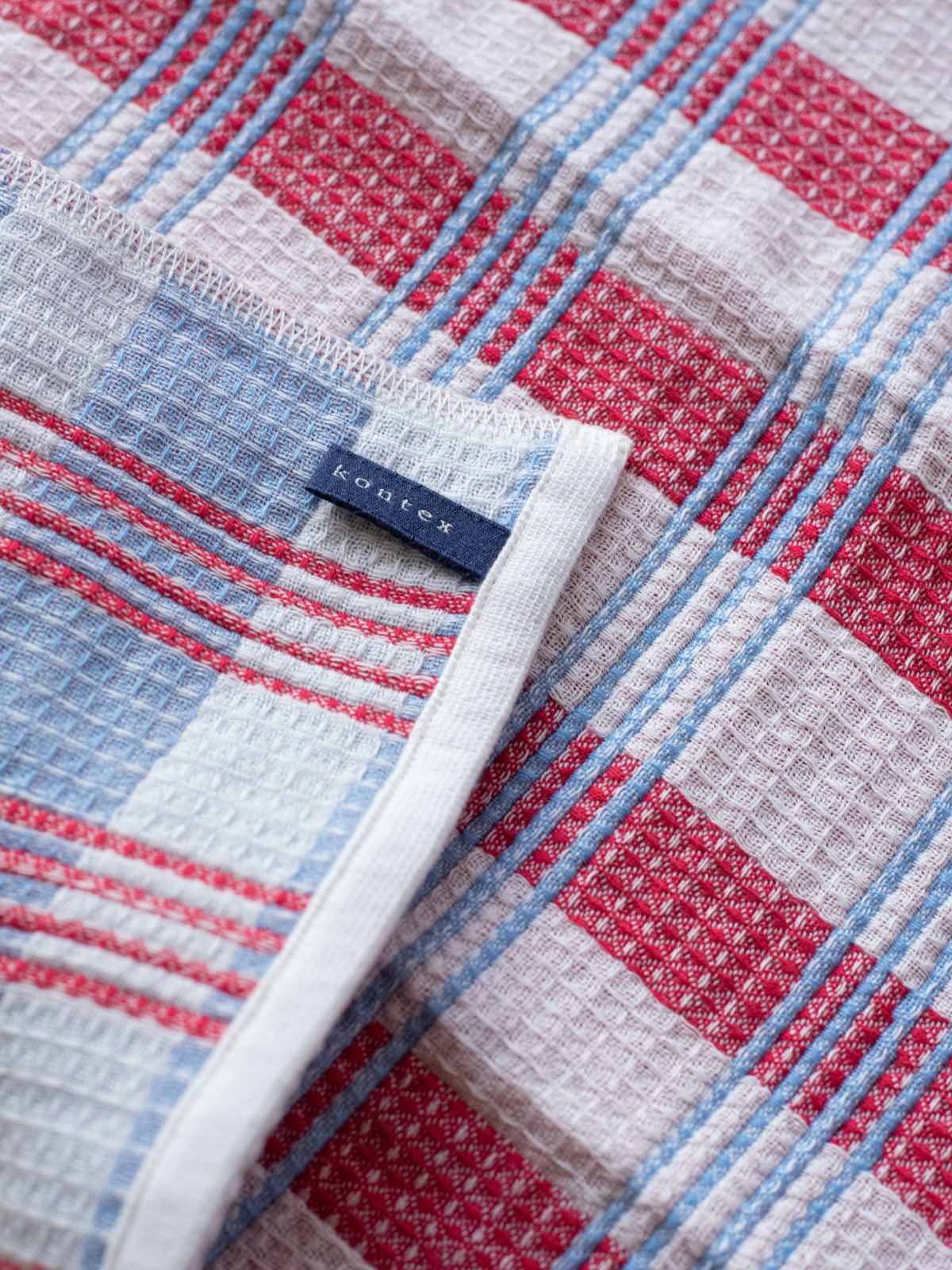 Mon Fukin Kitchen Cloth - Red Blue Check