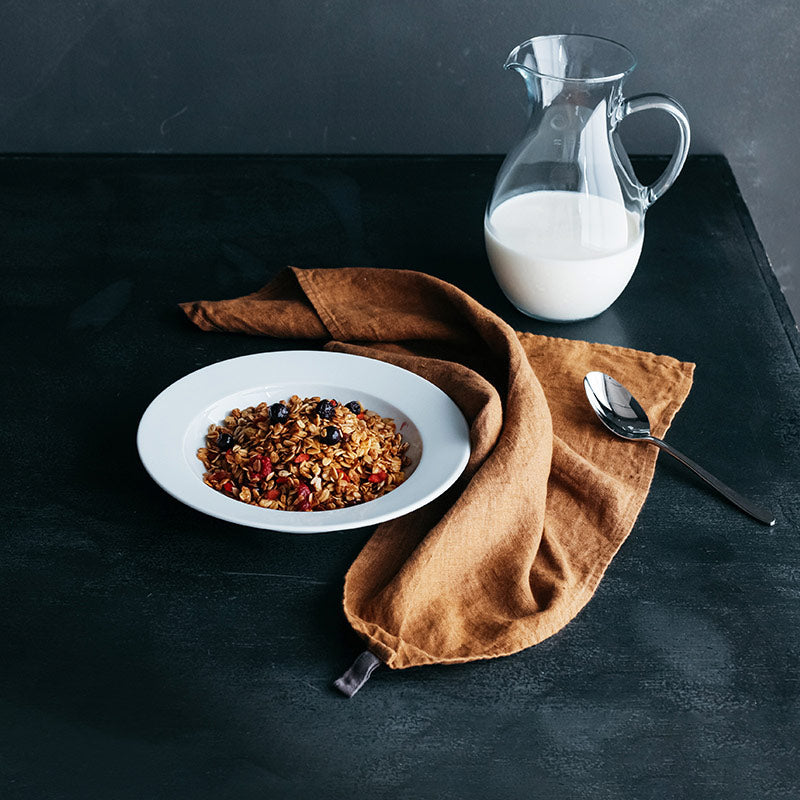 Square Kitchen Cloth - Ochre Brown