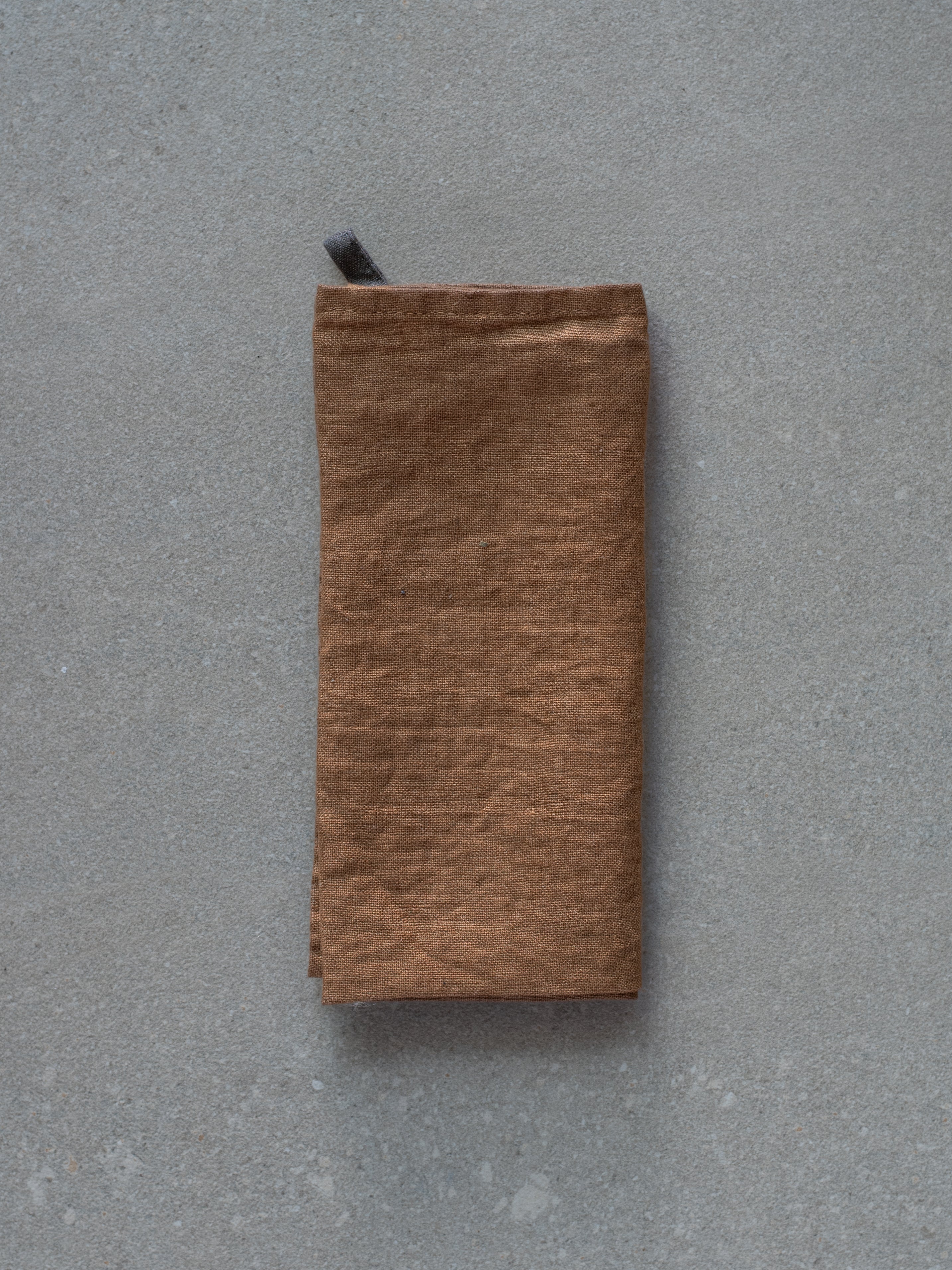 Square Kitchen Cloth - Ochre Brown