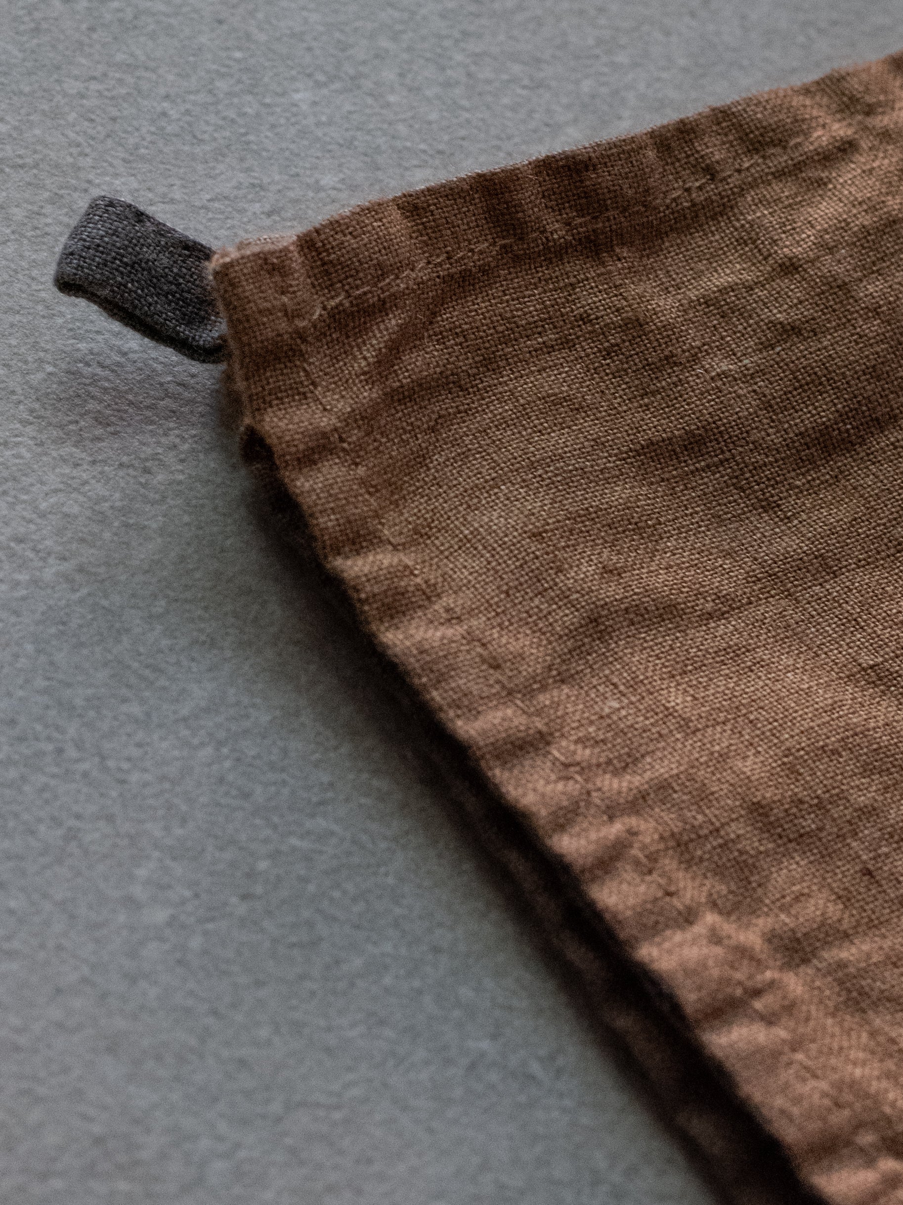 Square Kitchen Cloth - Ochre Brown