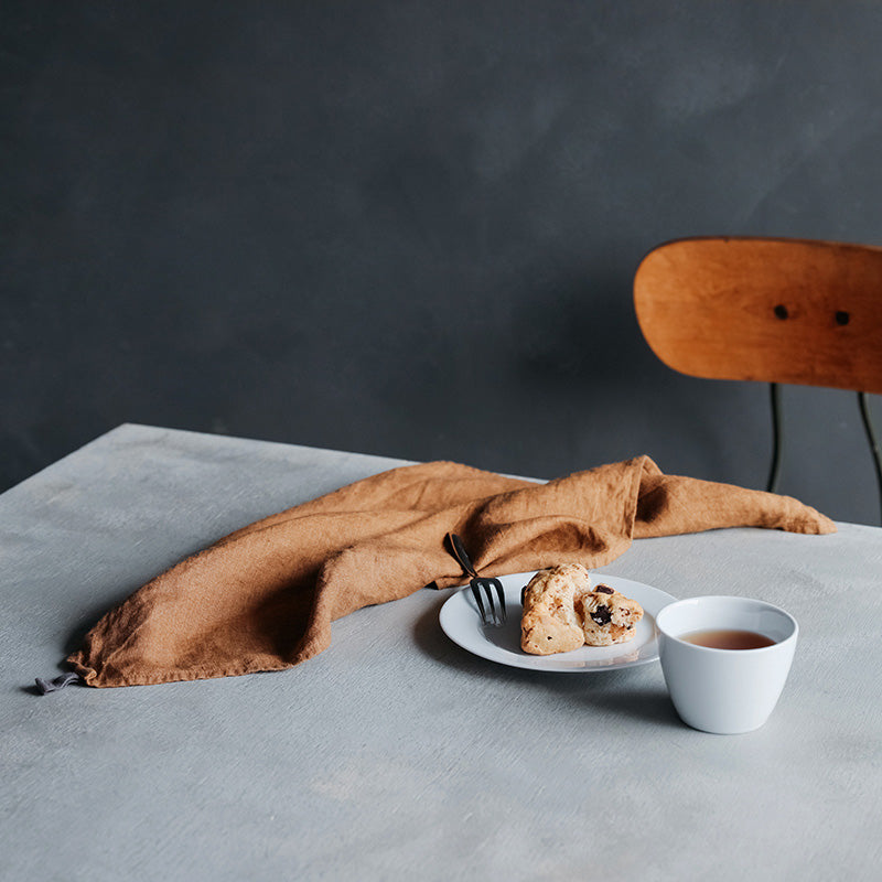 Square Kitchen Cloth - Ochre Brown