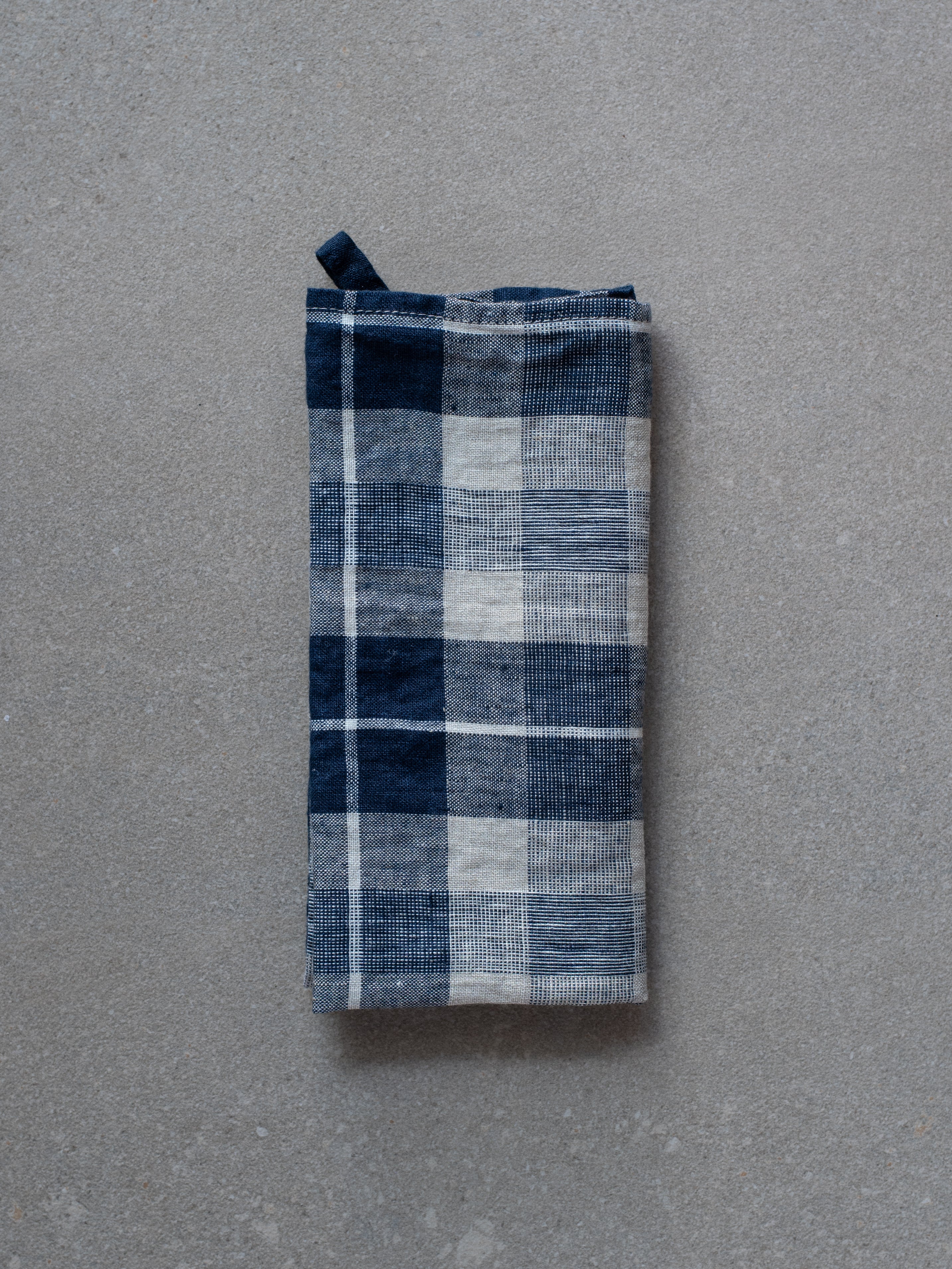Square Kitchen Cloth - Parcelle Dark Blue