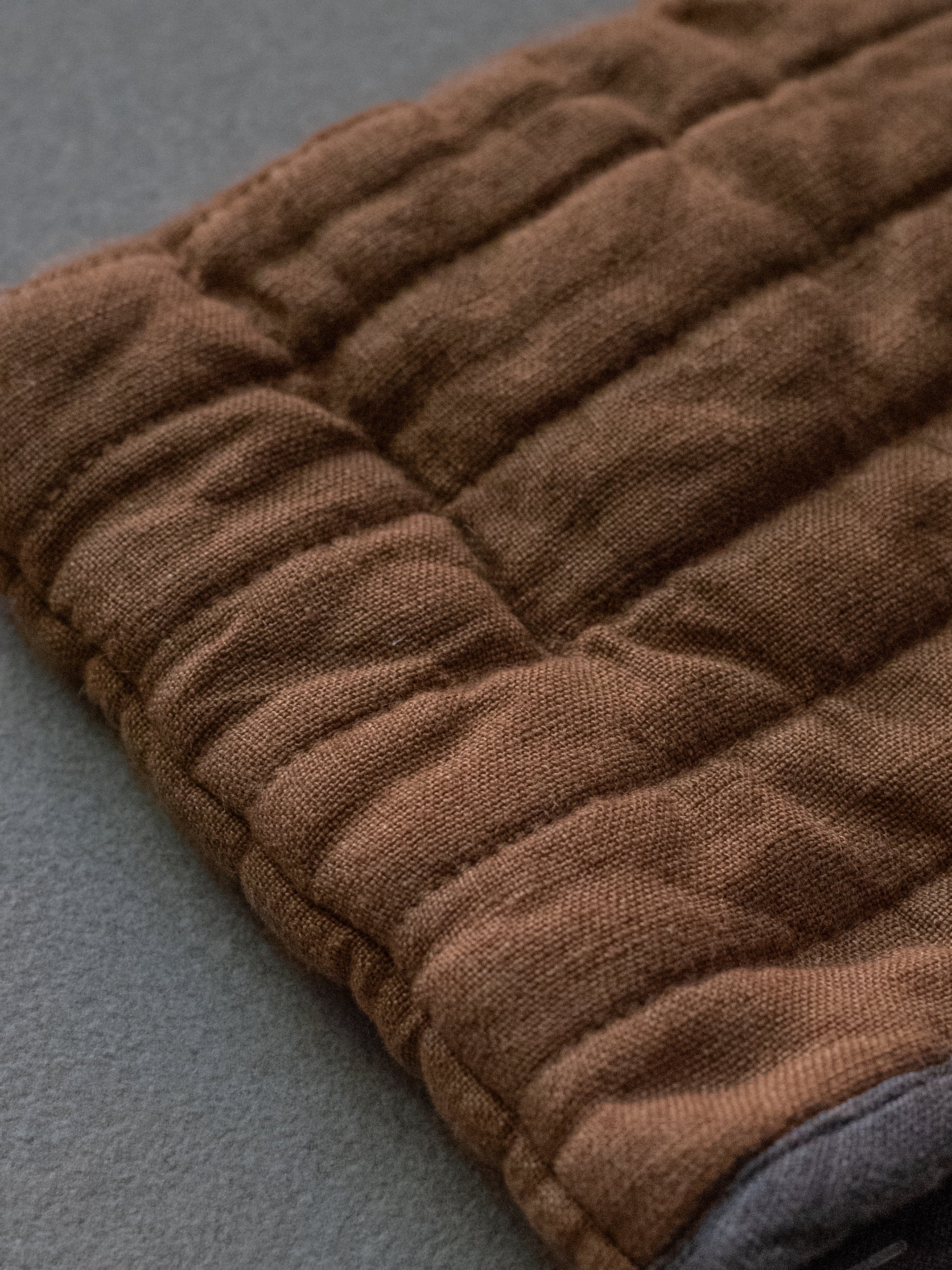 Square Oven Mitt - Ochre Brown