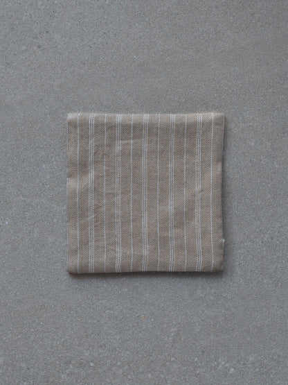 Teapot Mat - Beige Stripe