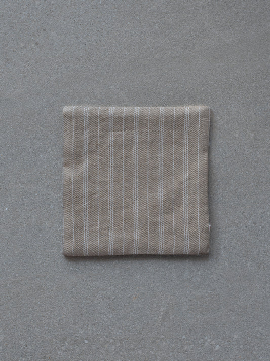 Teapot Mat - Beige Stripe
