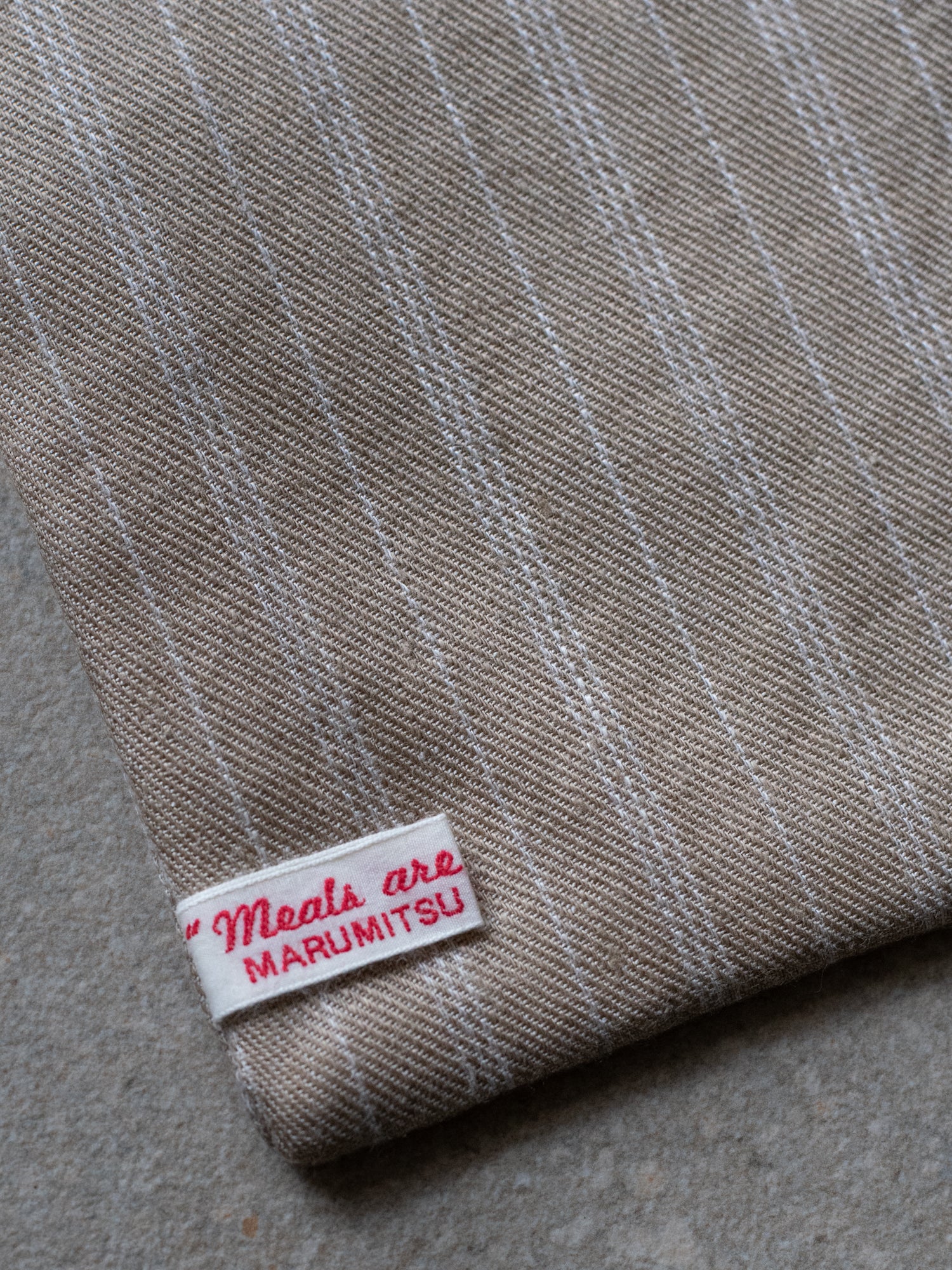 Teapot Mat - Beige Stripe