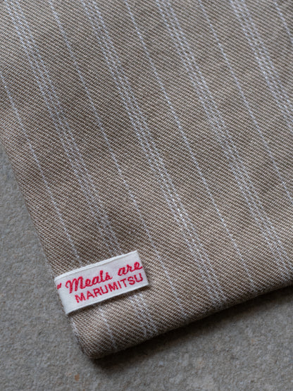 Teapot Mat - Beige Stripe