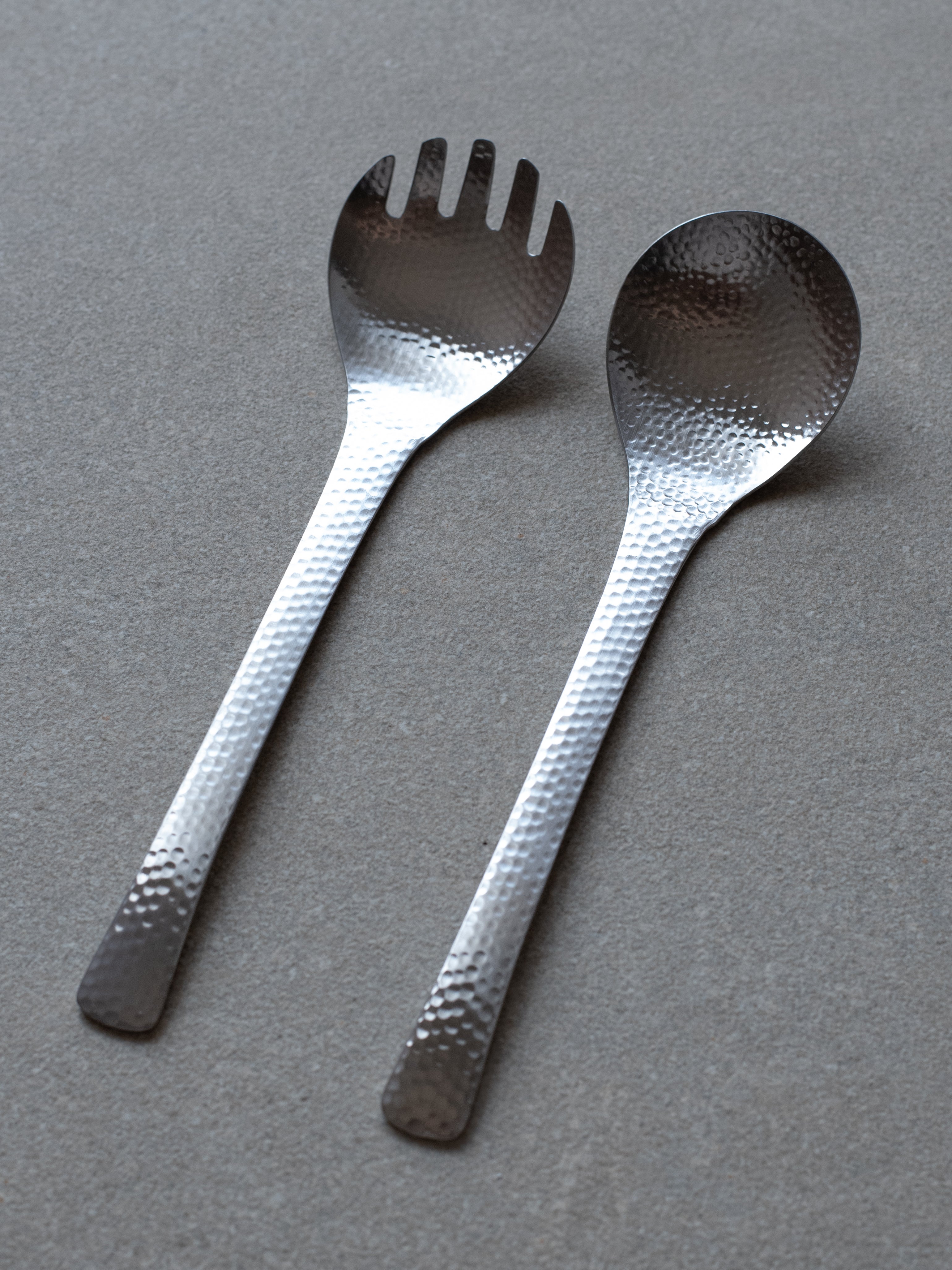 Nagomi Hammered Cutlery - Servers Set