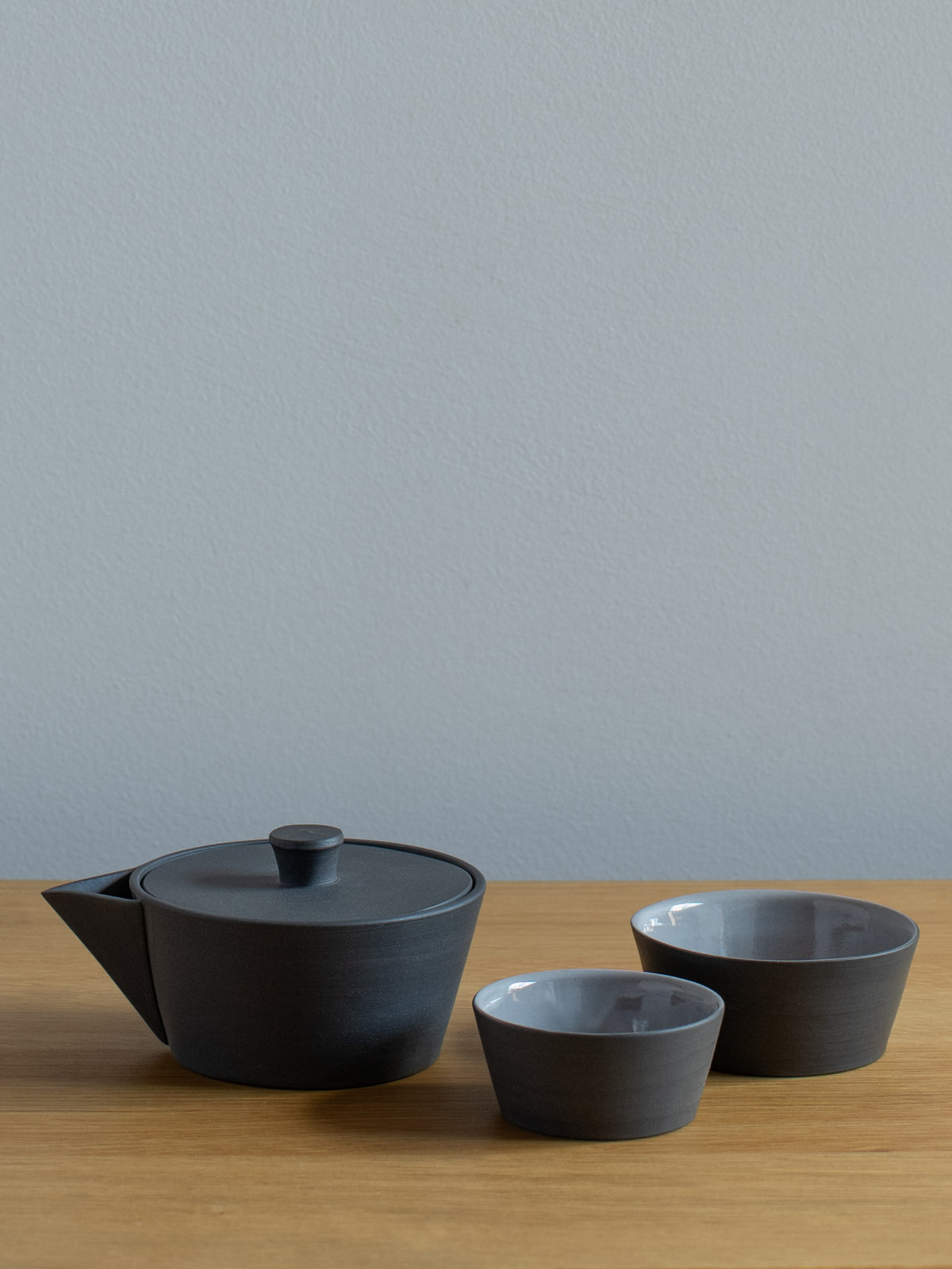 Ireko Chaki Houhin & Cup Set - Black