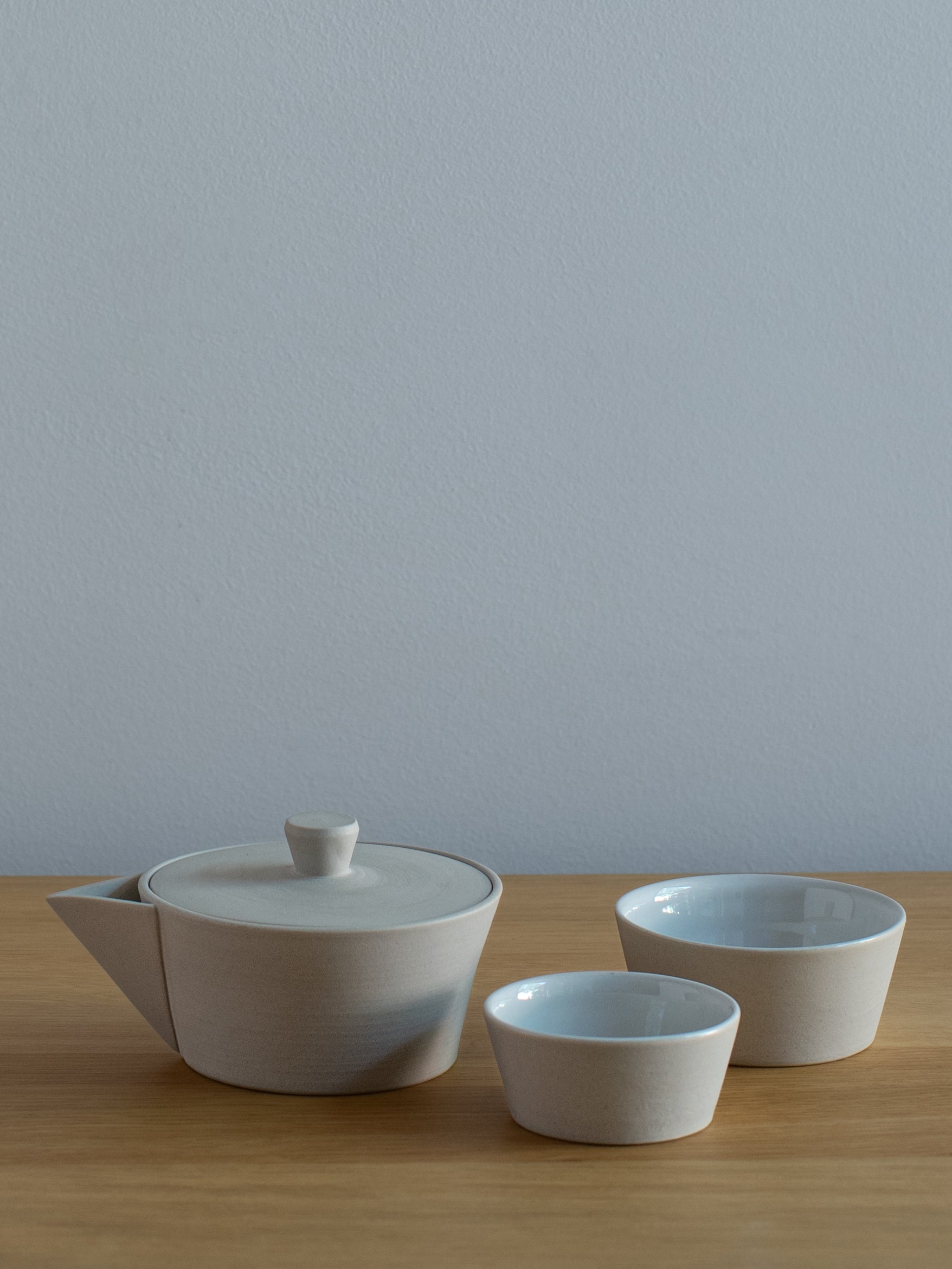Ireko Chaki Houhin & Cup Set - Sand