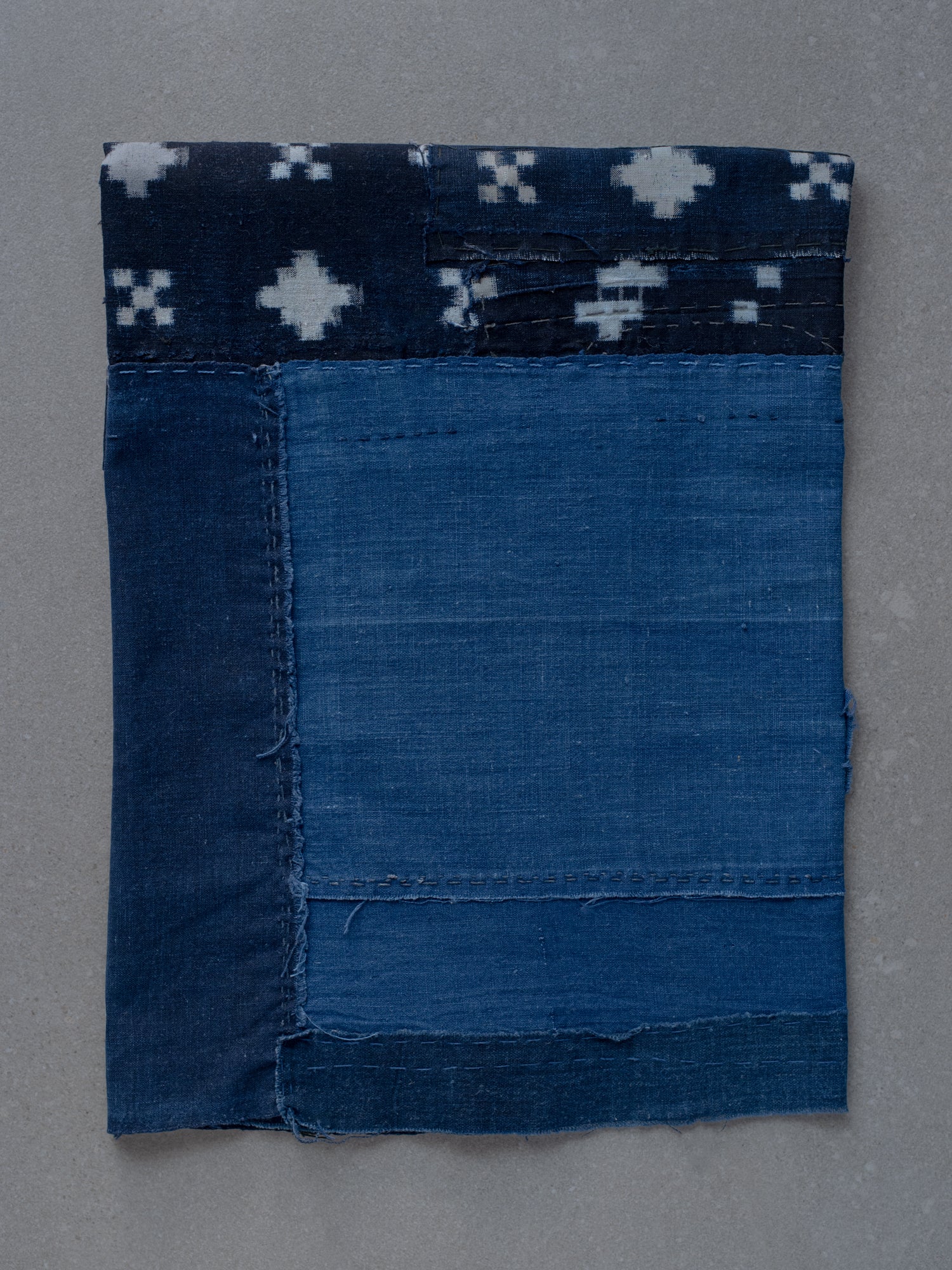 Antique Japanese Boro Textile - Indigo & Kasuri