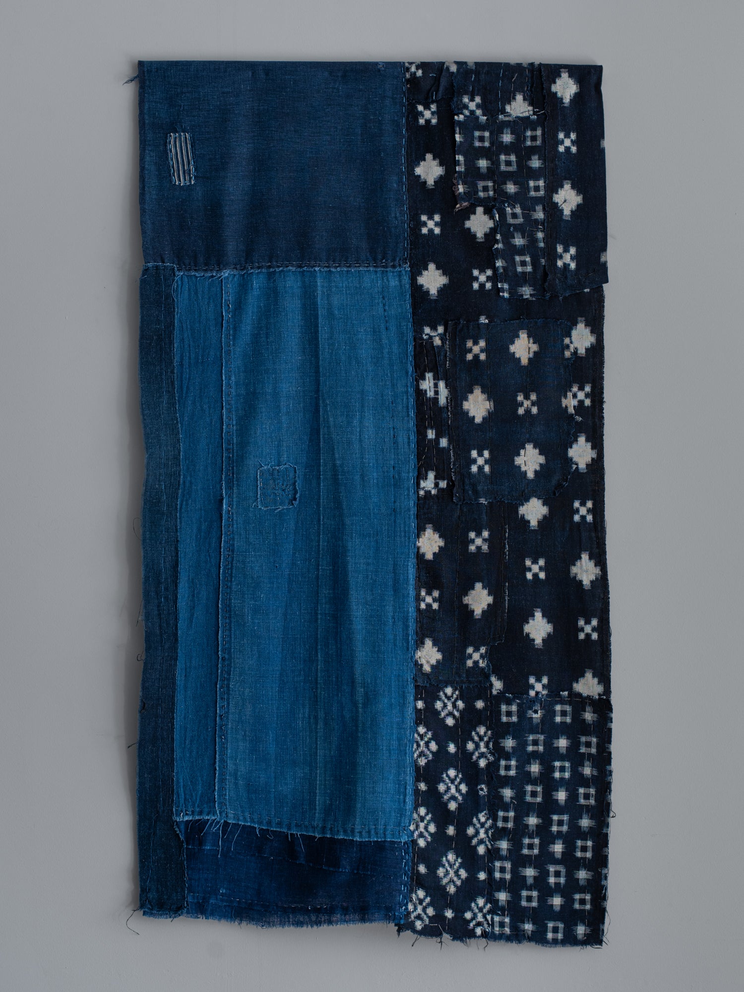 Antique Japanese Boro Textile - Indigo & Kasuri