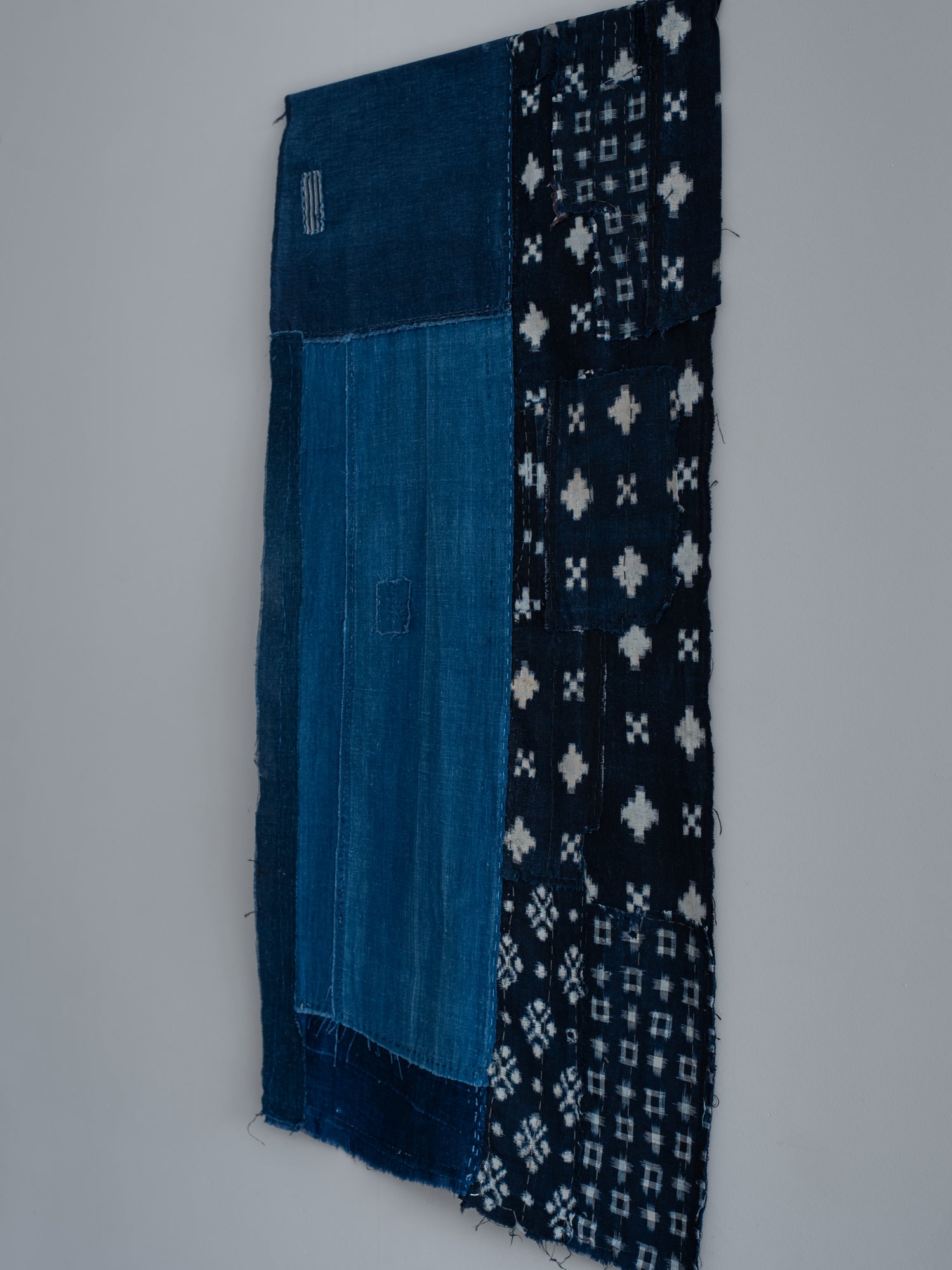 Antique Japanese Boro Textile - Indigo & Kasuri