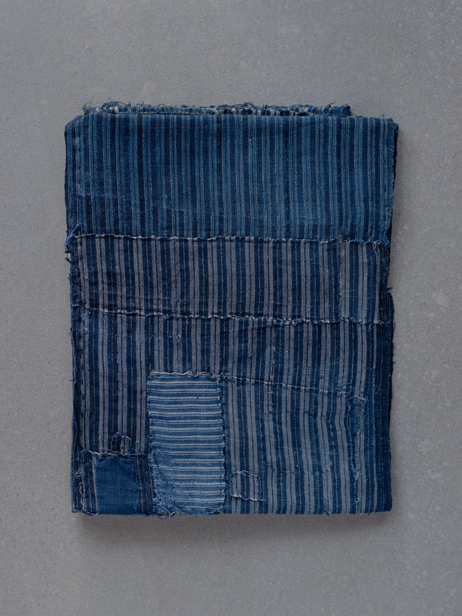Antique Japanese Boro Textile - Long Stripes
