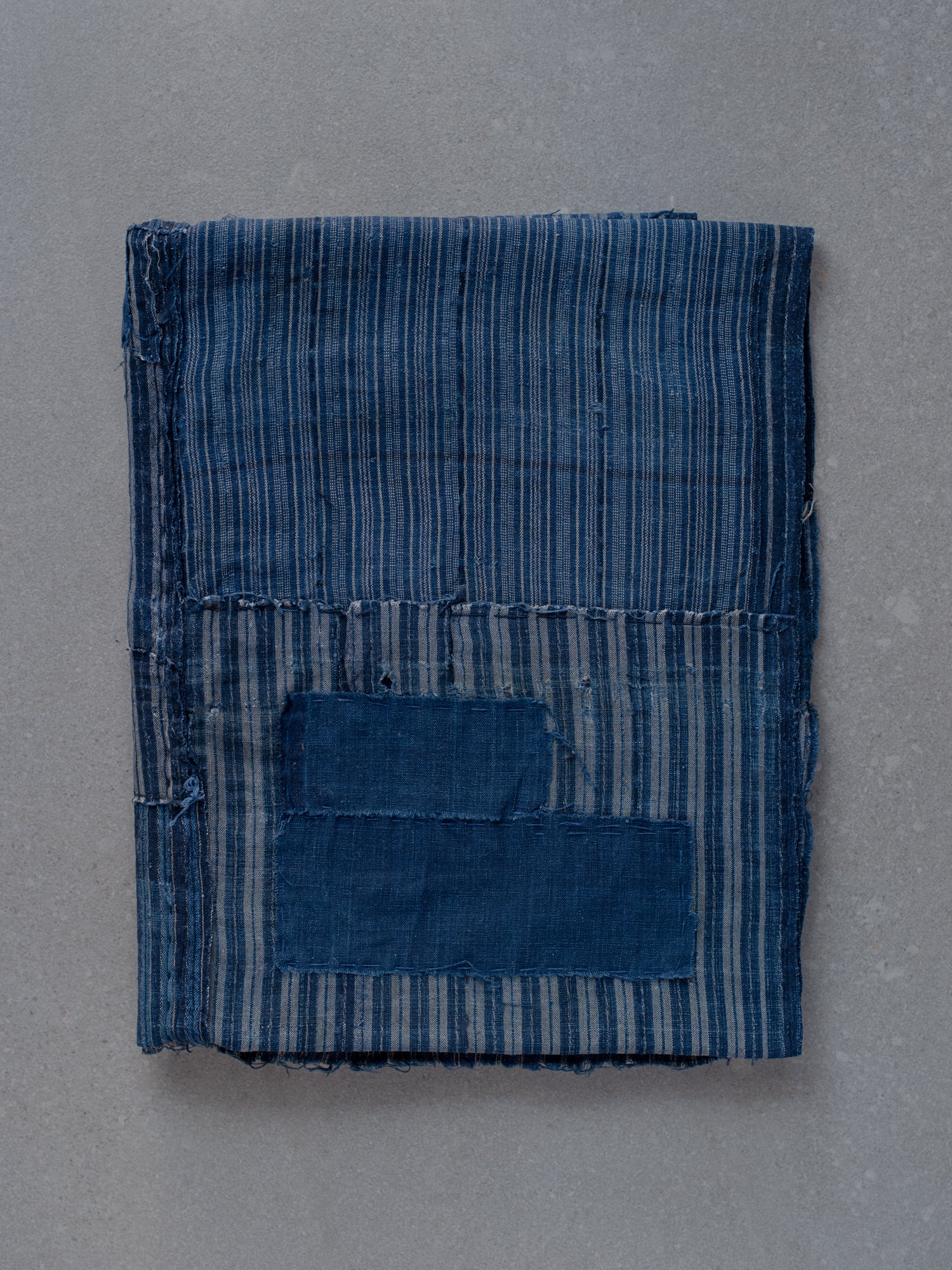 Antique Japanese Boro Textile - Long Stripes